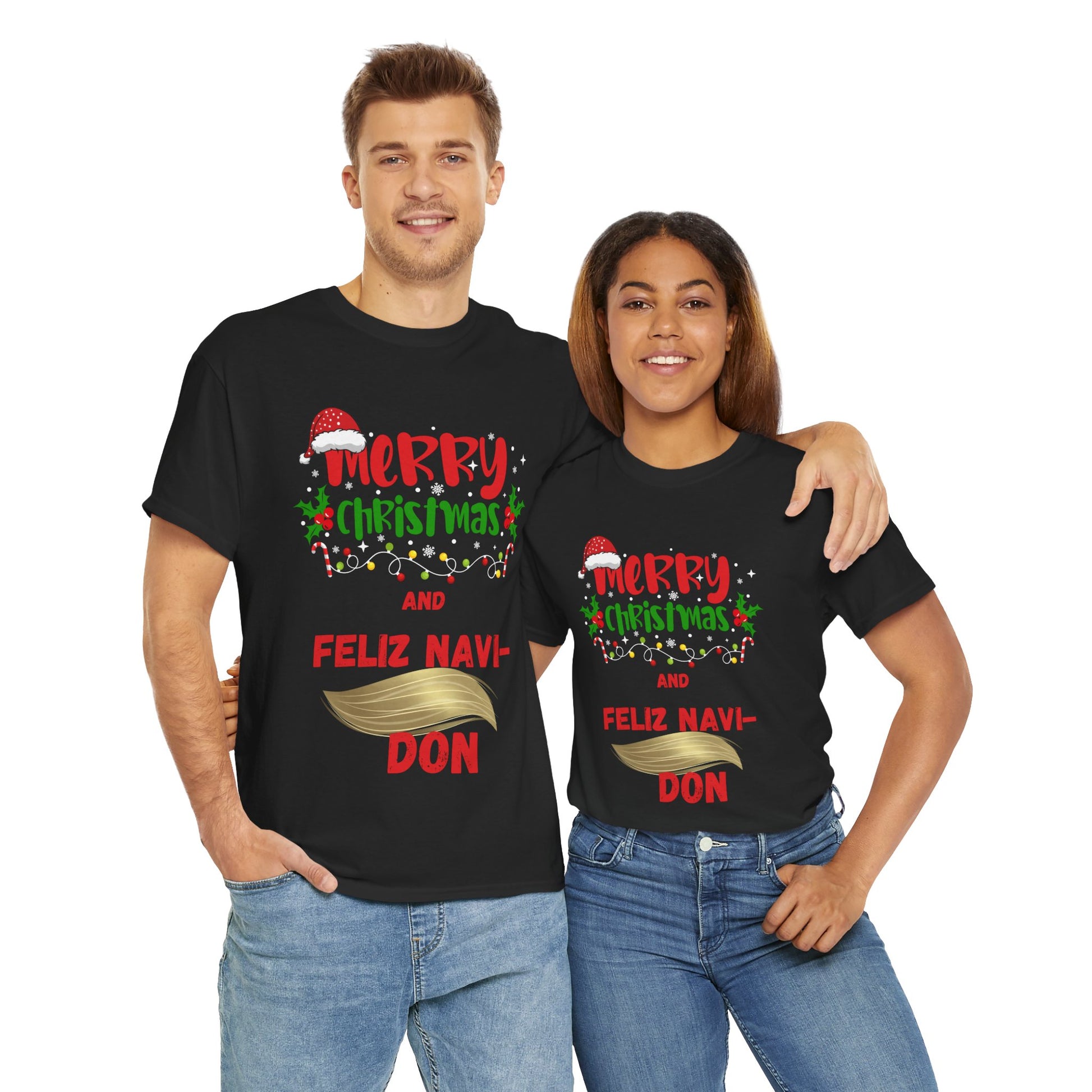 Merry Christmas - Feliz Navi Don Unisex Heavy Cotton Tee - Ormond Beach Boutique