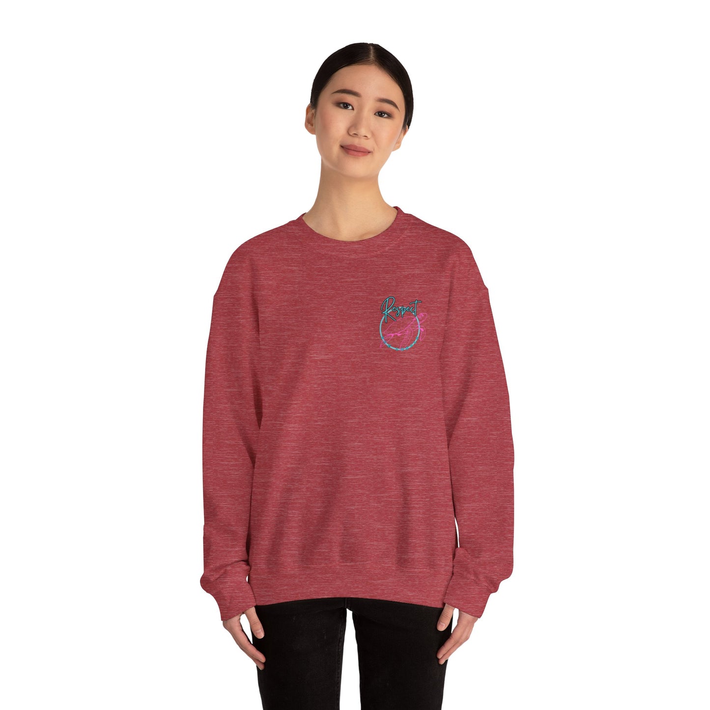 Respect the locals Unisex Heavy Blend Sweatshirt - Turtle Graphic - Ormond Beach Boutique