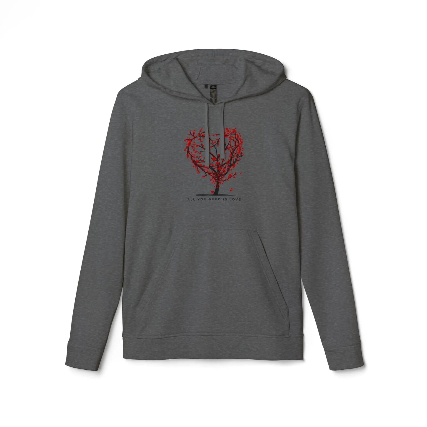 Adidas Unisex Fleece Hoodie - 'All You Need is Love' Design - Ormond Beach Boutique