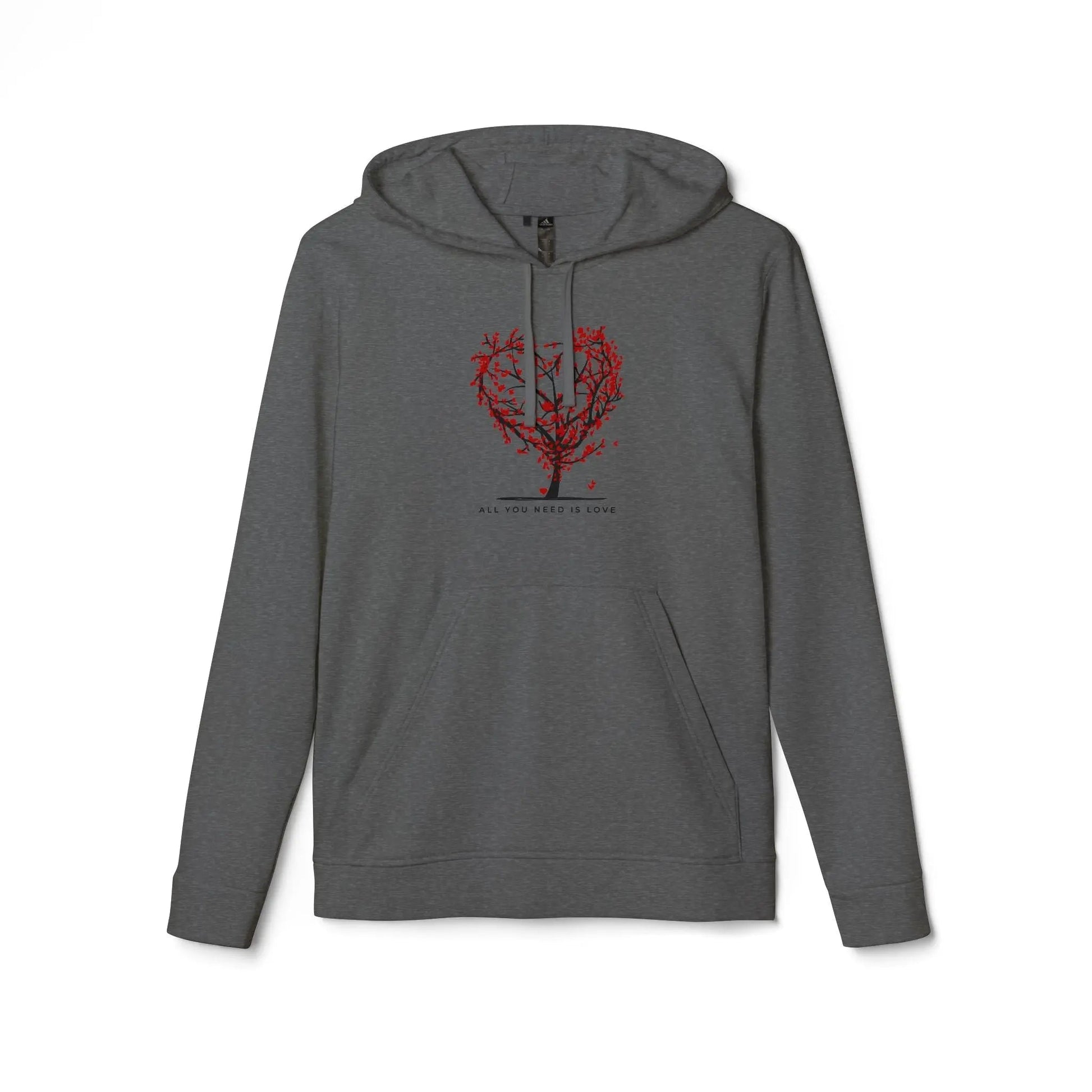 Adidas Unisex Fleece Hoodie - 'All You Need is Love' Design - Ormond Beach Boutique