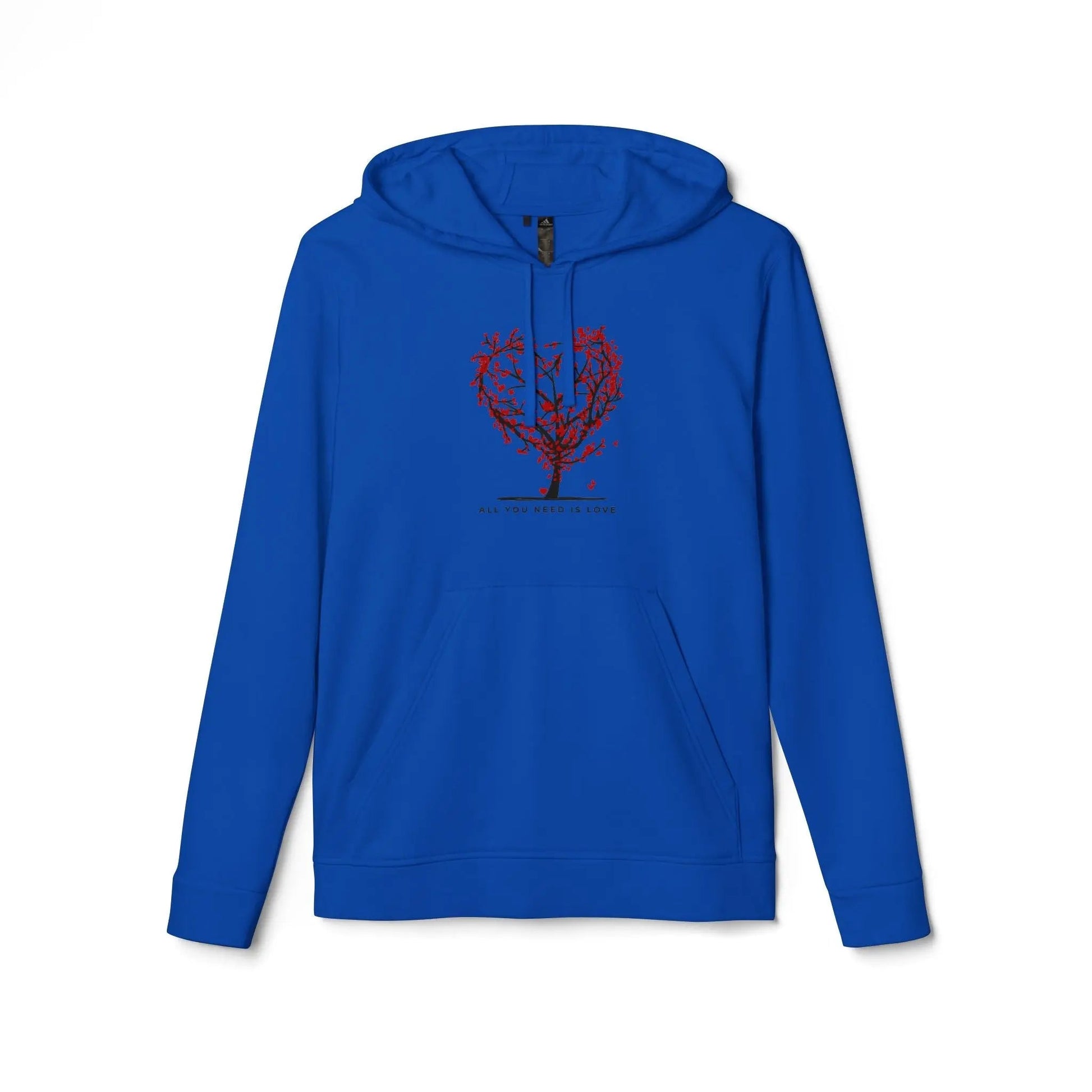 Adidas Unisex Fleece Hoodie - 'All You Need is Love' Design - Ormond Beach Boutique