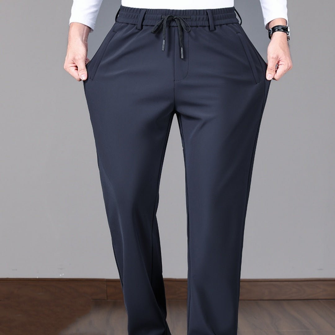 Business Men's Pants Autumn And Winter Elastic Waist Straight - Ormond Beach Boutique