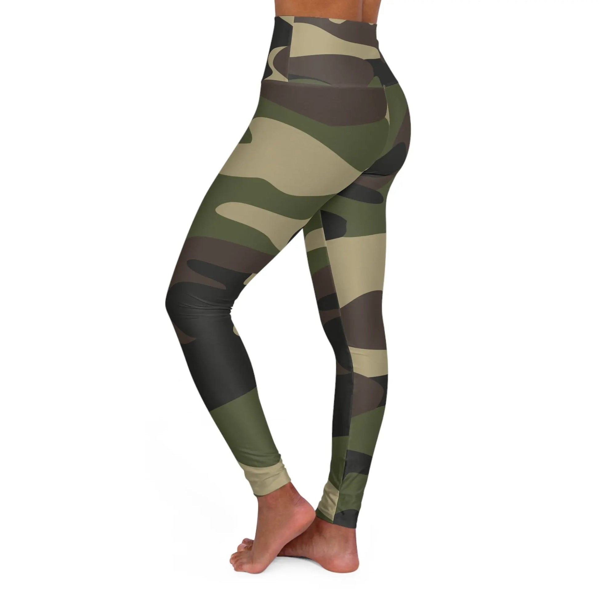 Camo High Waisted Yoga Leggings - Stylish & Comfortable Activewear for Fitness Enthusiasts - Ormond Beach Boutique