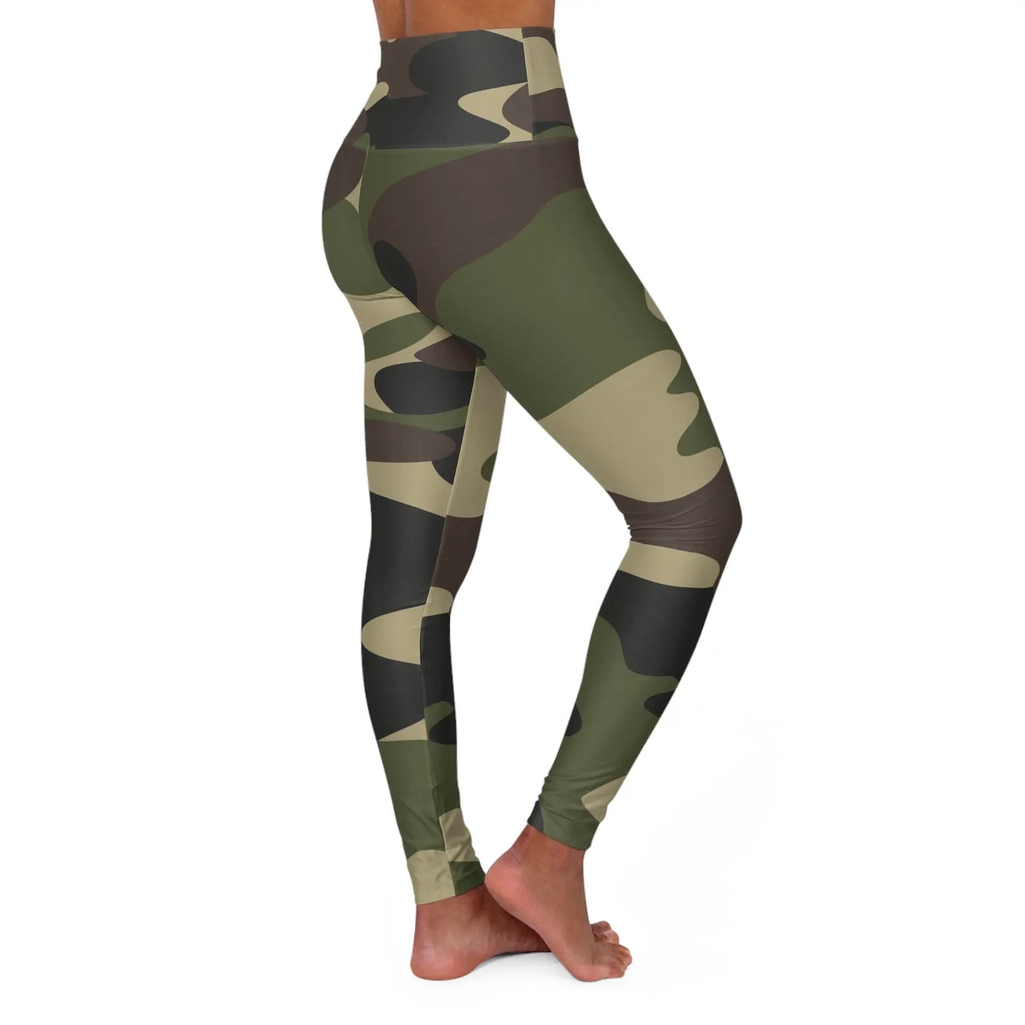 Camo High Waisted Yoga Leggings - Stylish & Comfortable Activewear for Fitness Enthusiasts - Ormond Beach Boutique