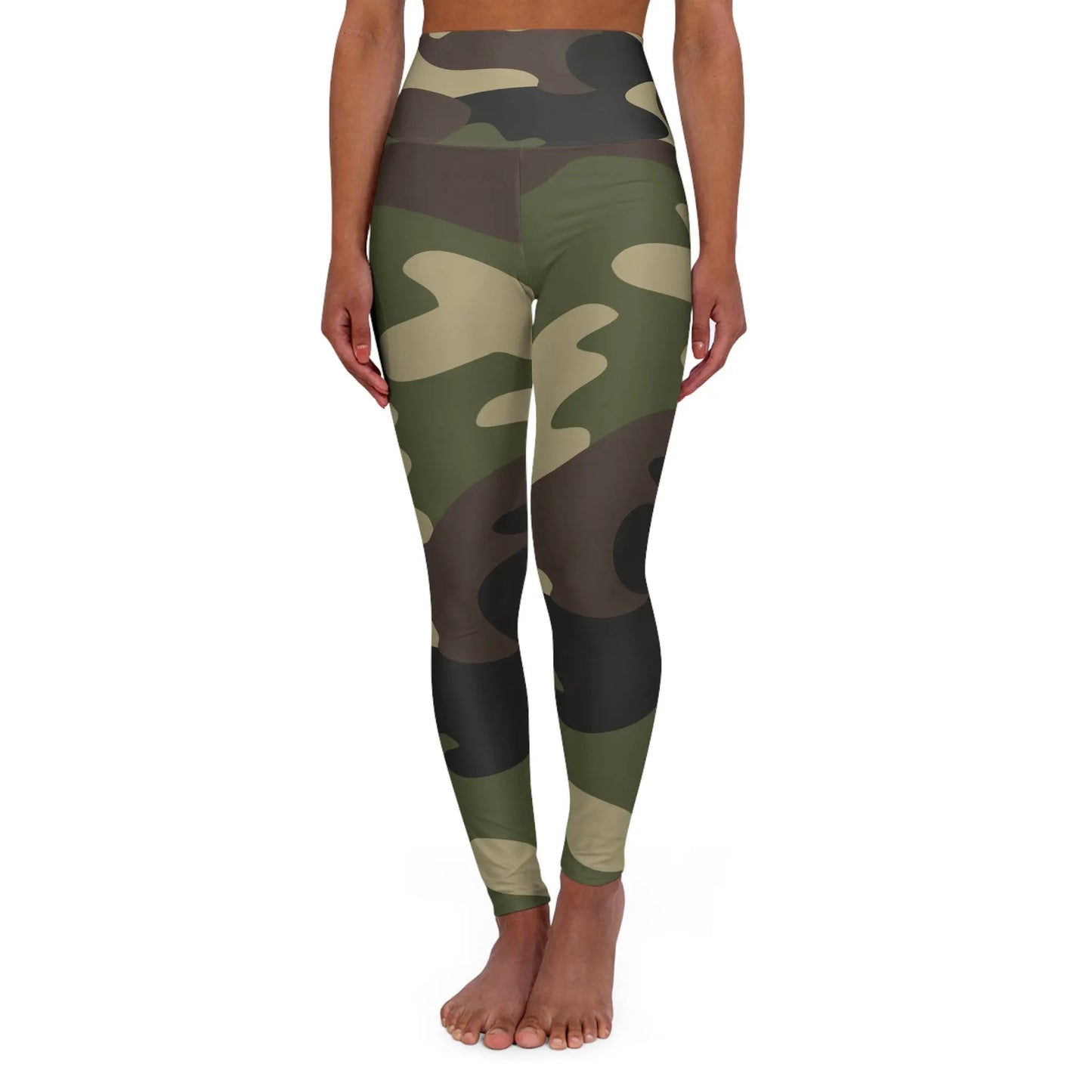 Camo High Waisted Yoga Leggings - Stylish & Comfortable Activewear for Fitness Enthusiasts - Ormond Beach Boutique