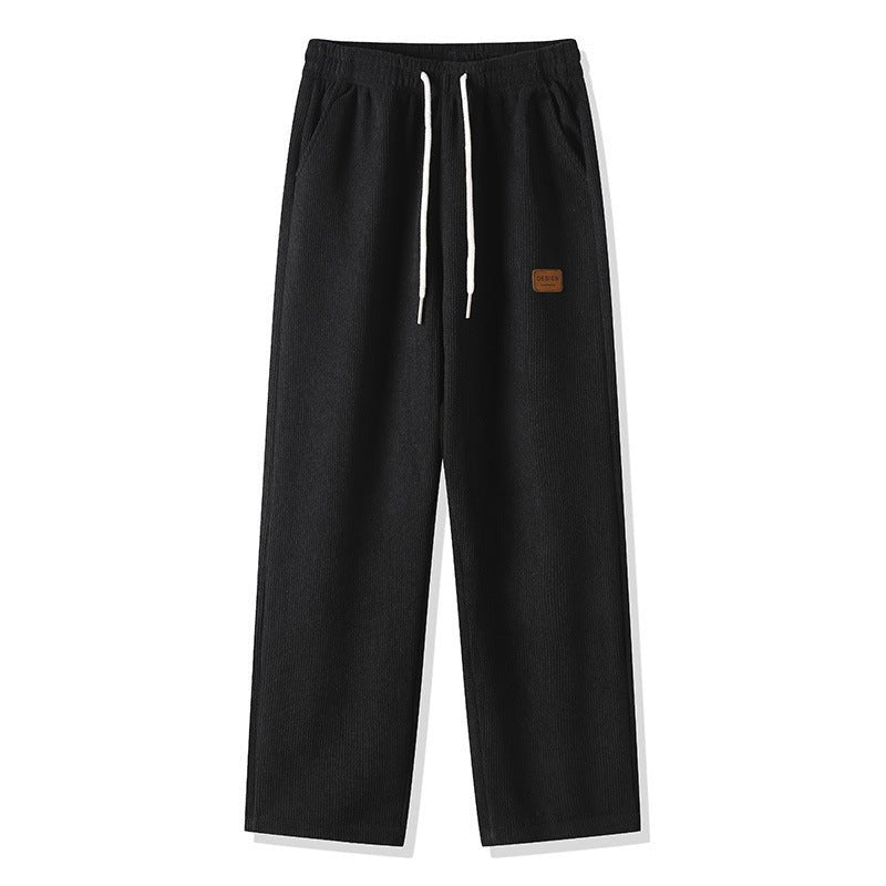 Casual Trousers Straight Wide Leg Sweatpants Draped Pants - Ormond Beach Boutique