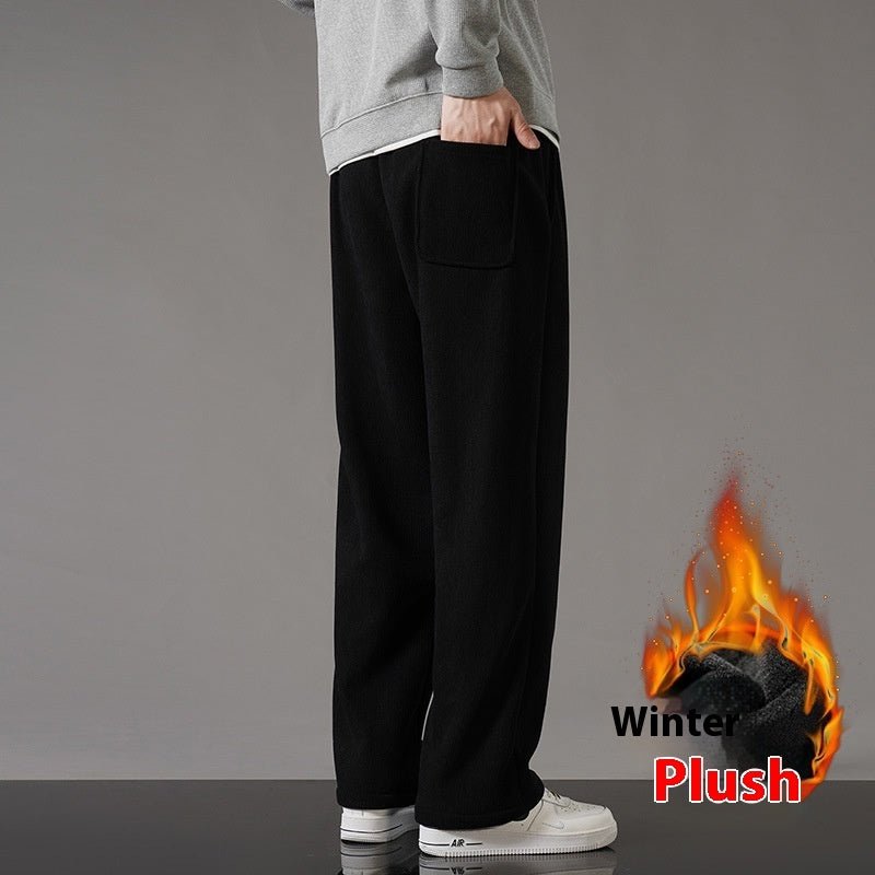 Casual Trousers Straight Wide Leg Sweatpants Draped Pants - Ormond Beach Boutique