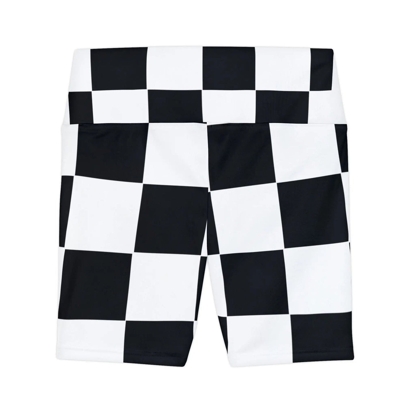 Checkered Women’s Workout Shorts - Stylish and Functional Activewear - Ormond Beach Boutique