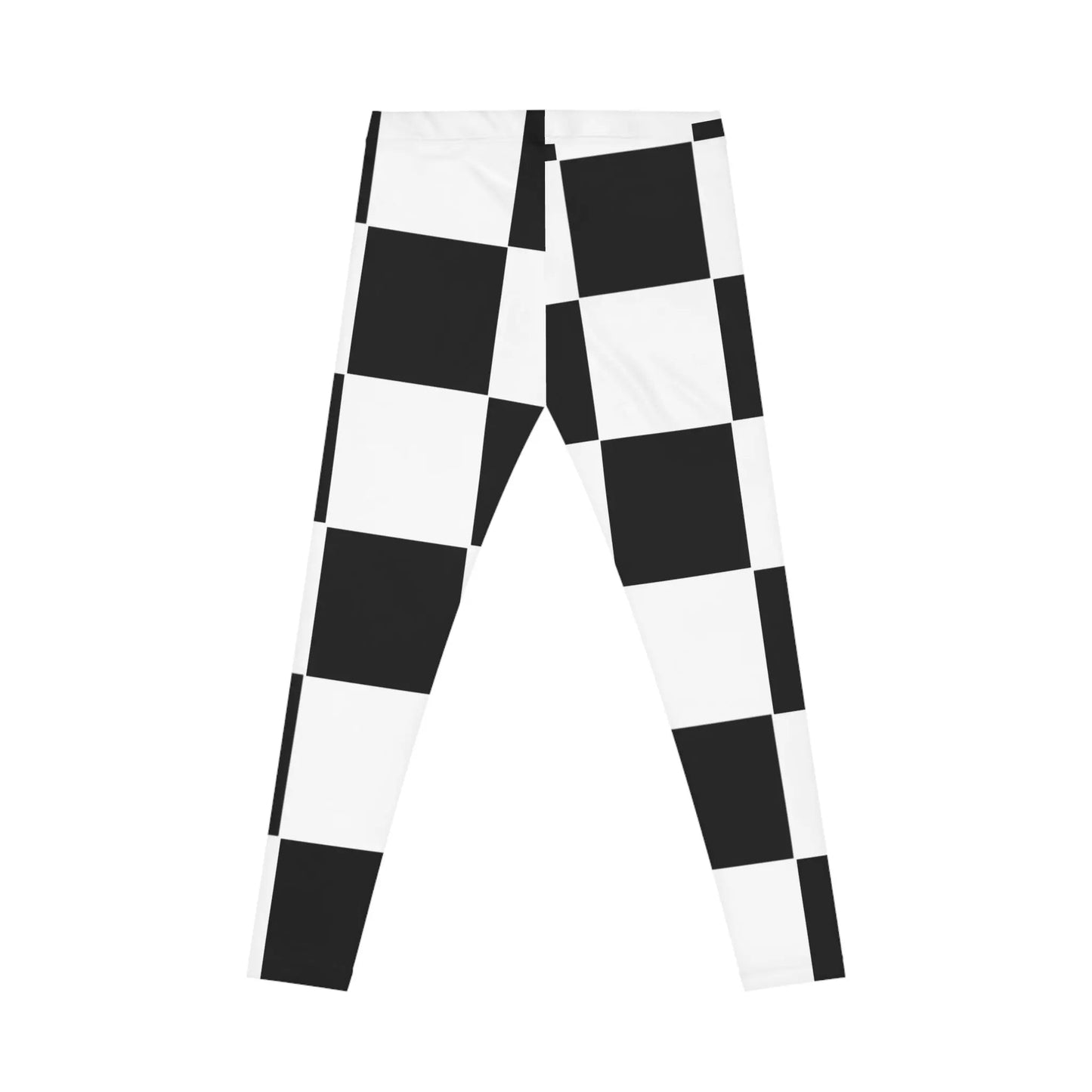 Chic Checkerboard Women's Casual Leggings - Stylish & Comfortable Activewear - Ormond Beach Boutique