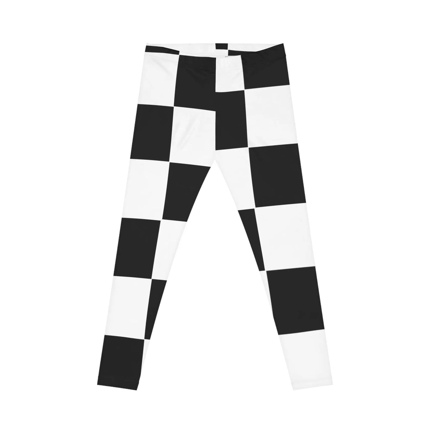 Chic Checkerboard Women's Casual Leggings - Stylish & Comfortable Activewear - Ormond Beach Boutique