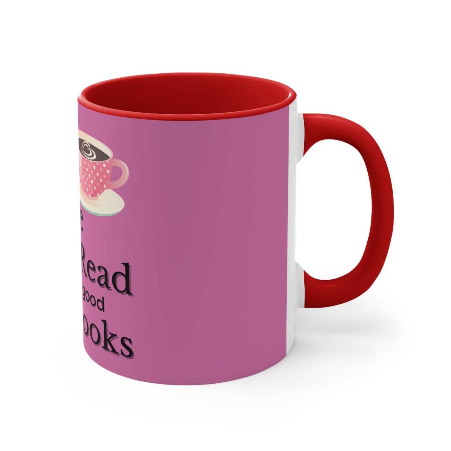 COFFEE & BOOKS Colorful Accent Mugs, 11oz - Ormond Beach Boutique