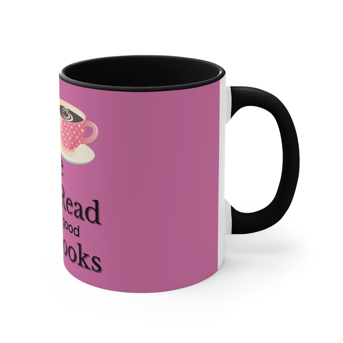 COFFEE & BOOKS Colorful Accent Mugs, 11oz - Ormond Beach Boutique