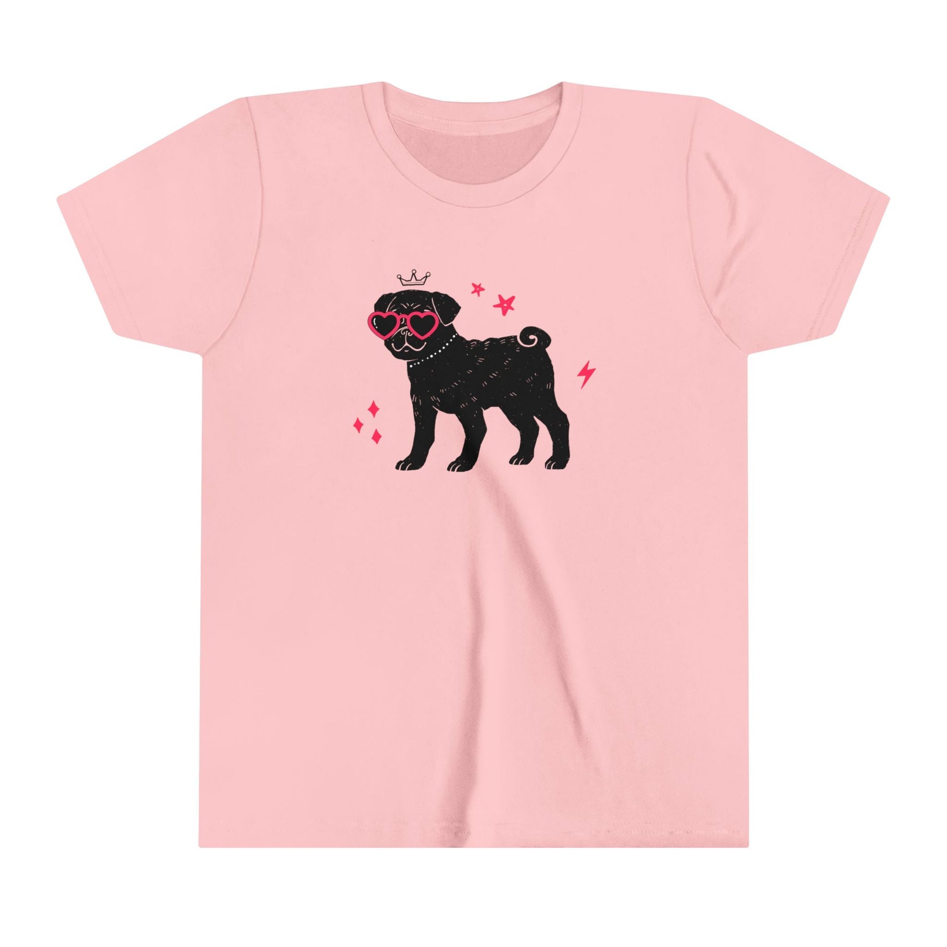 Cool Pug Youth Short Sleeve Tee - Fun Dog Graphic T-Shirt for Pet Lovers - Ormond Beach Boutique