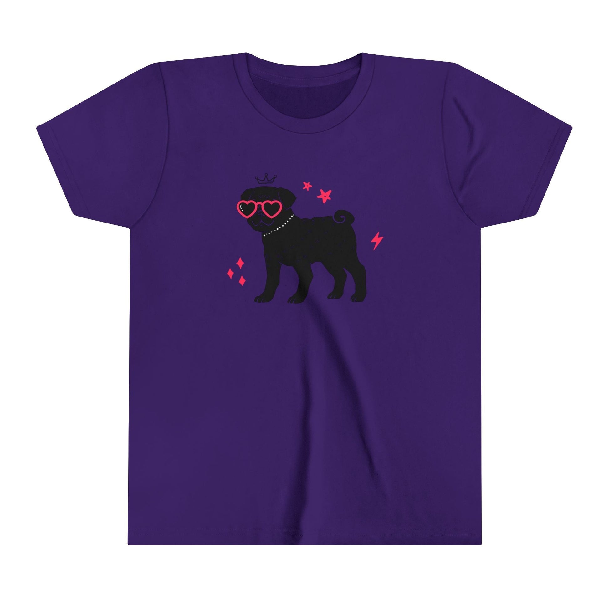 Cool Pug Youth Short Sleeve Tee - Fun Dog Graphic T-Shirt for Pet Lovers - Ormond Beach Boutique