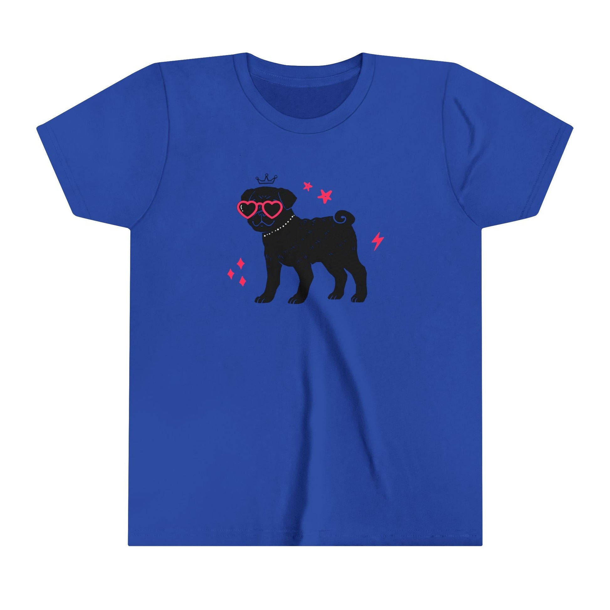 Cool Pug Youth Short Sleeve Tee - Fun Dog Graphic T-Shirt for Pet Lovers - Ormond Beach Boutique