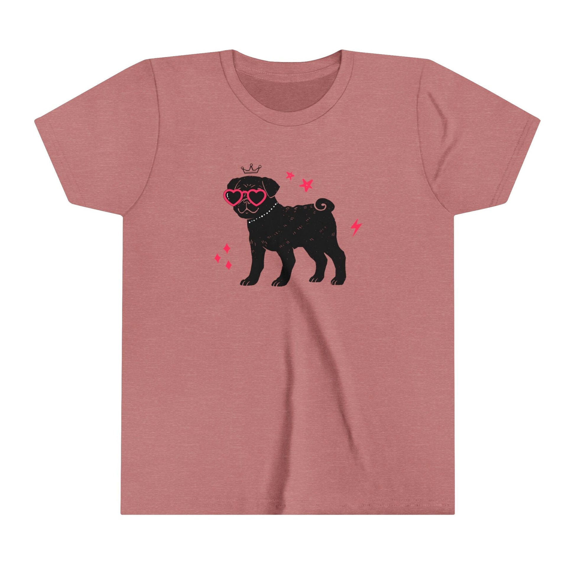 Cool Pug Youth Short Sleeve Tee - Fun Dog Graphic T-Shirt for Pet Lovers - Ormond Beach Boutique