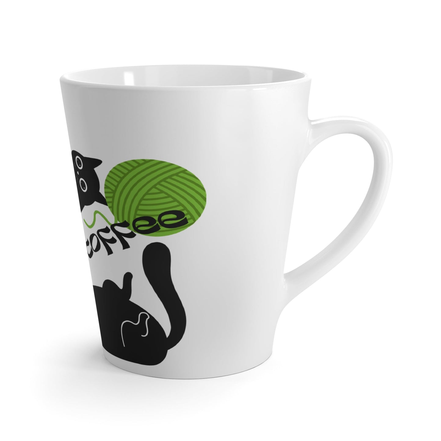 Cute Cat Latte Mug - Perfect for Coffee Lovers | Morning Coffee Design - Ormond Beach Boutique