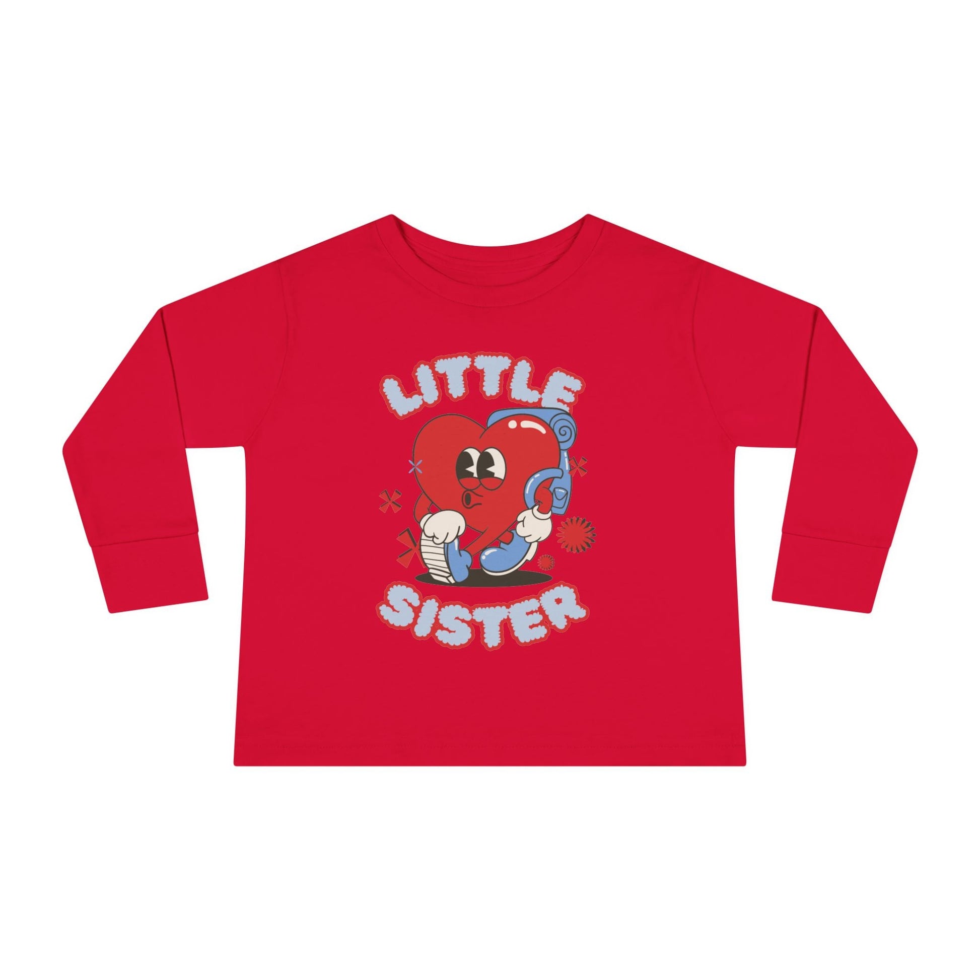 Cute Little Sister Toddler Long Sleeve Tee - Adorable Gift for Siblings - Ormond Beach Boutique