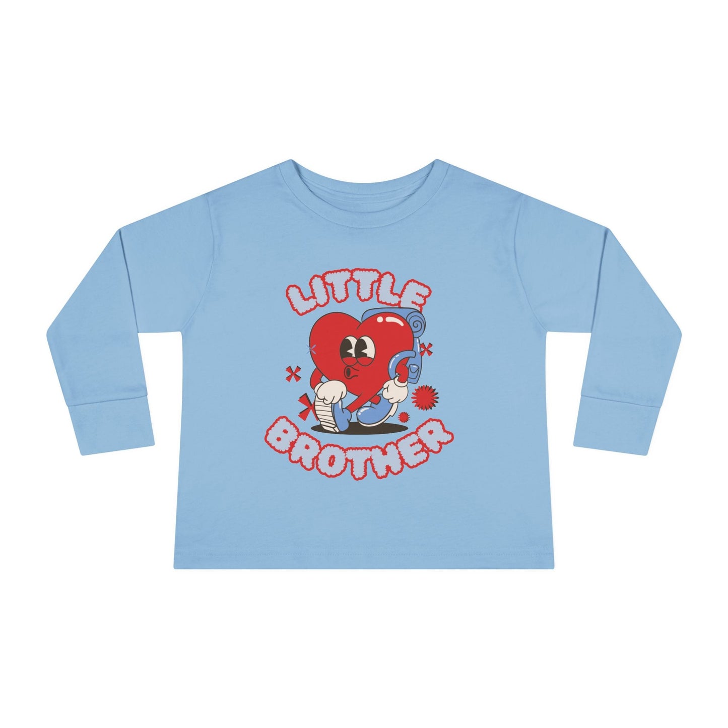 Cute Toddler Long Sleeve Tee - "Little Brother" Design - Ormond Beach Boutique