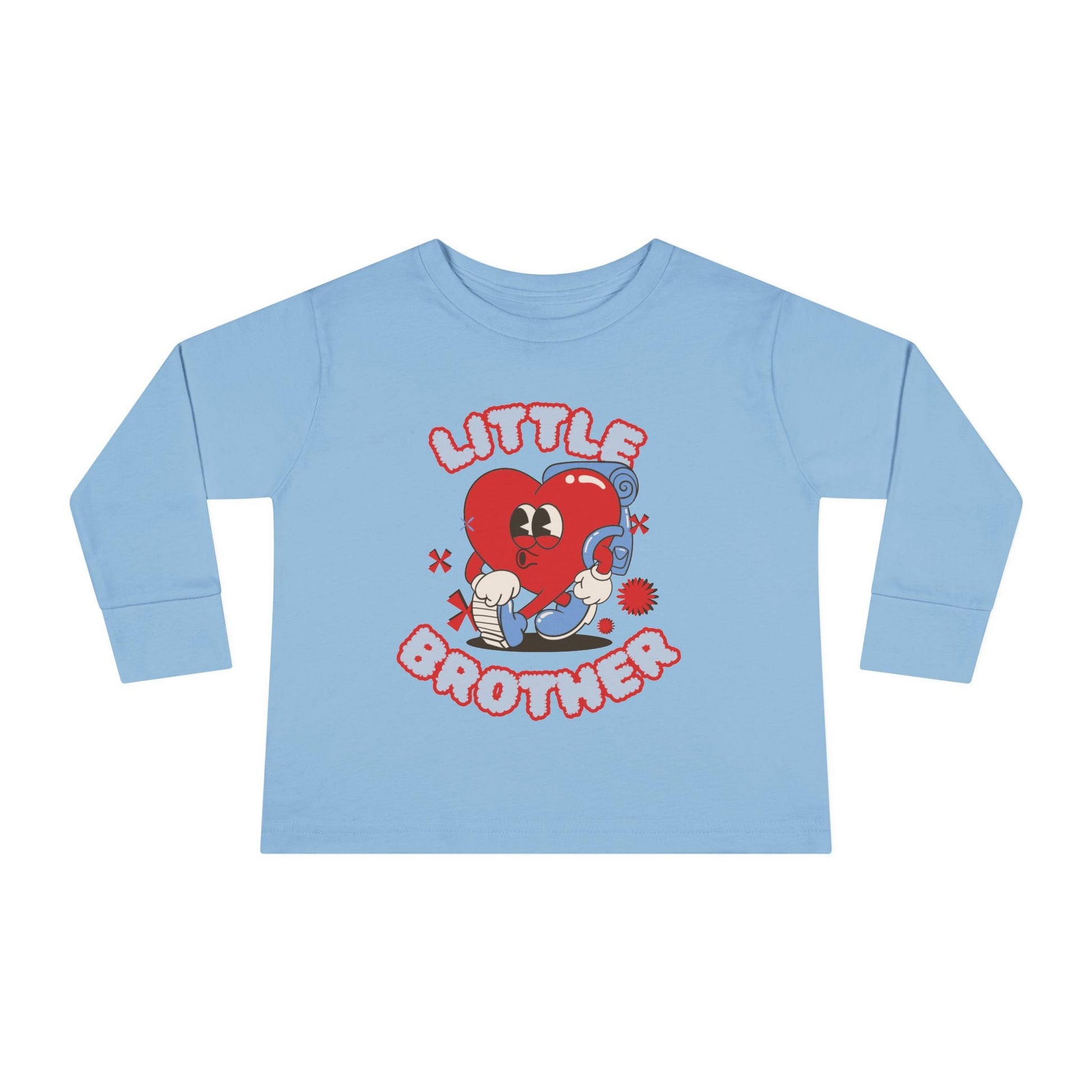 Cute Toddler Long Sleeve Tee - "Little Brother" Design - Ormond Beach Boutique