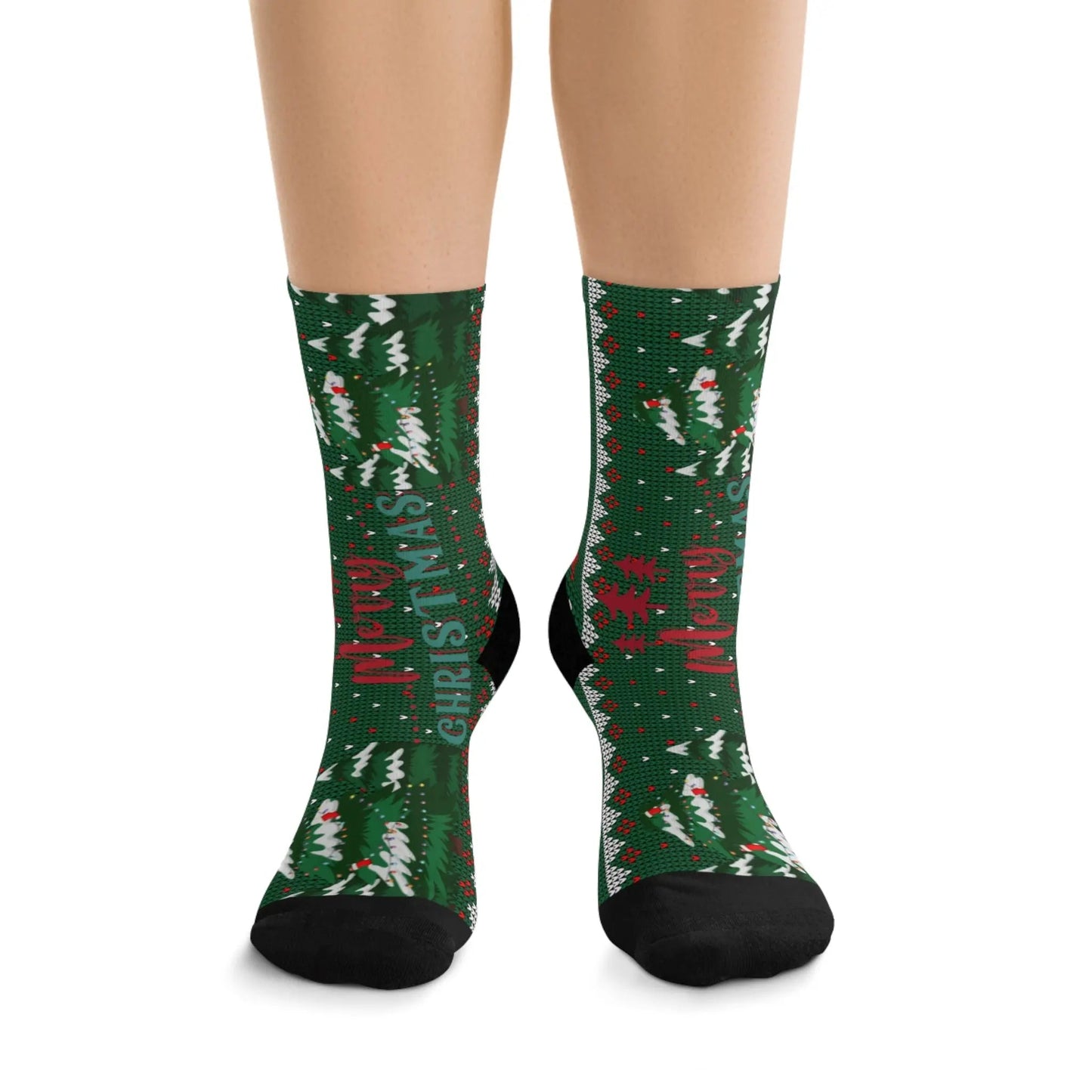 Festive Christmas Recycled Poly Socks for Holiday Cheer - Ormond Beach Boutique