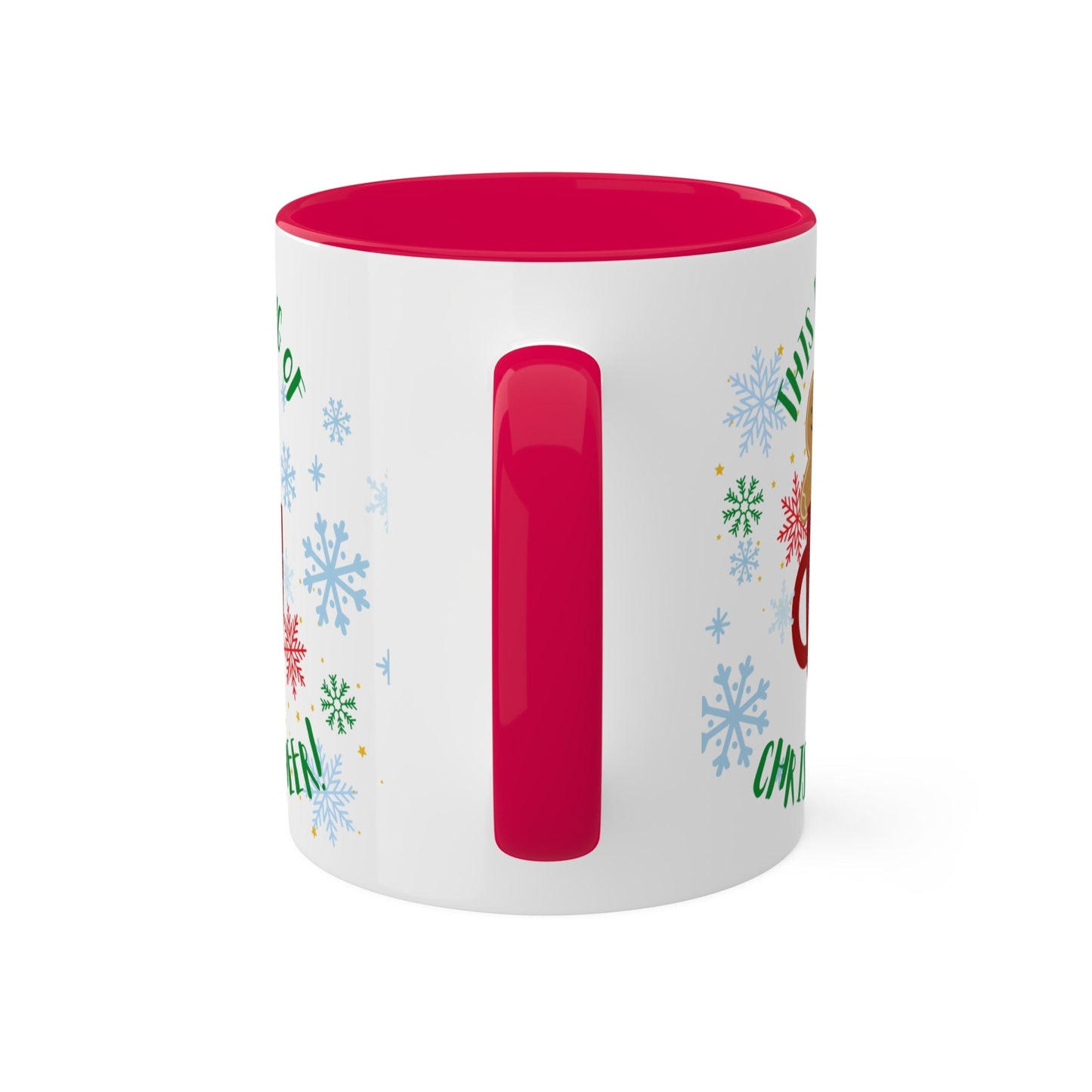 Festive Holiday Mug - 11oz Colorful Christmas Coffee Cup with Cheerful Design - Ormond Beach Boutique