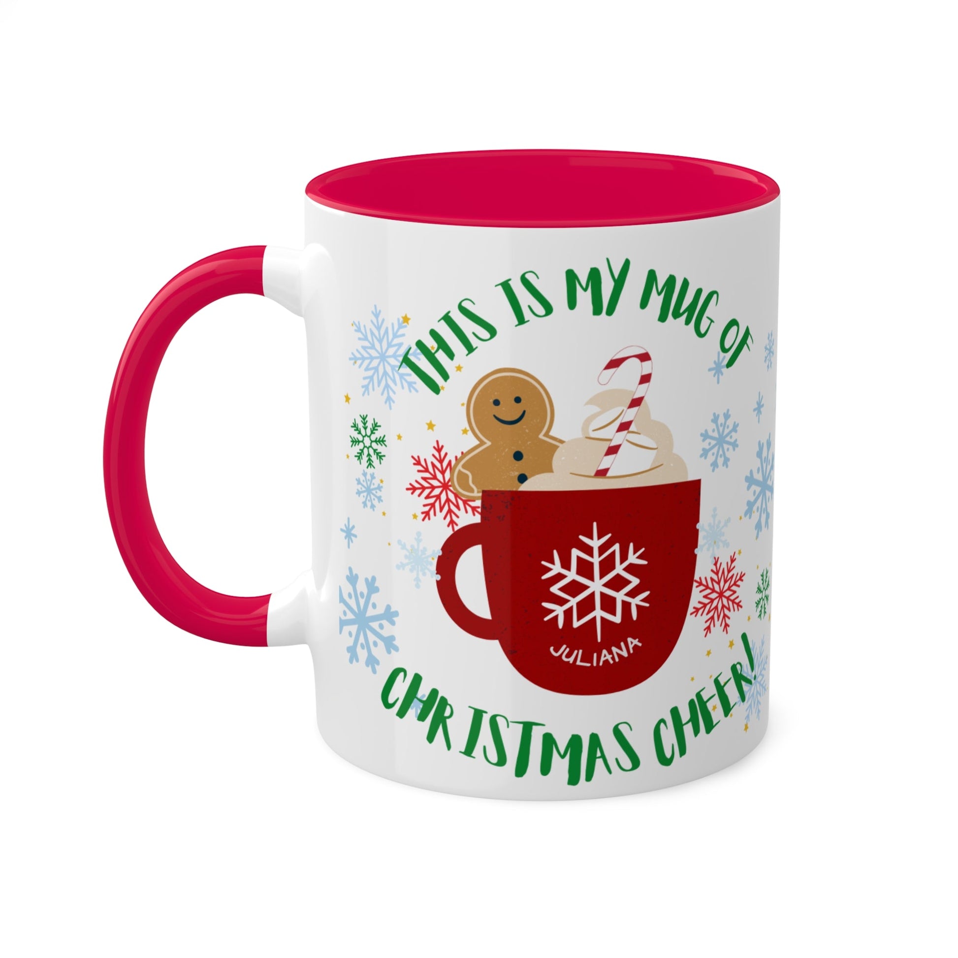 Festive Holiday Mug - 11oz Colorful Christmas Coffee Cup with Cheerful Design - Ormond Beach Boutique