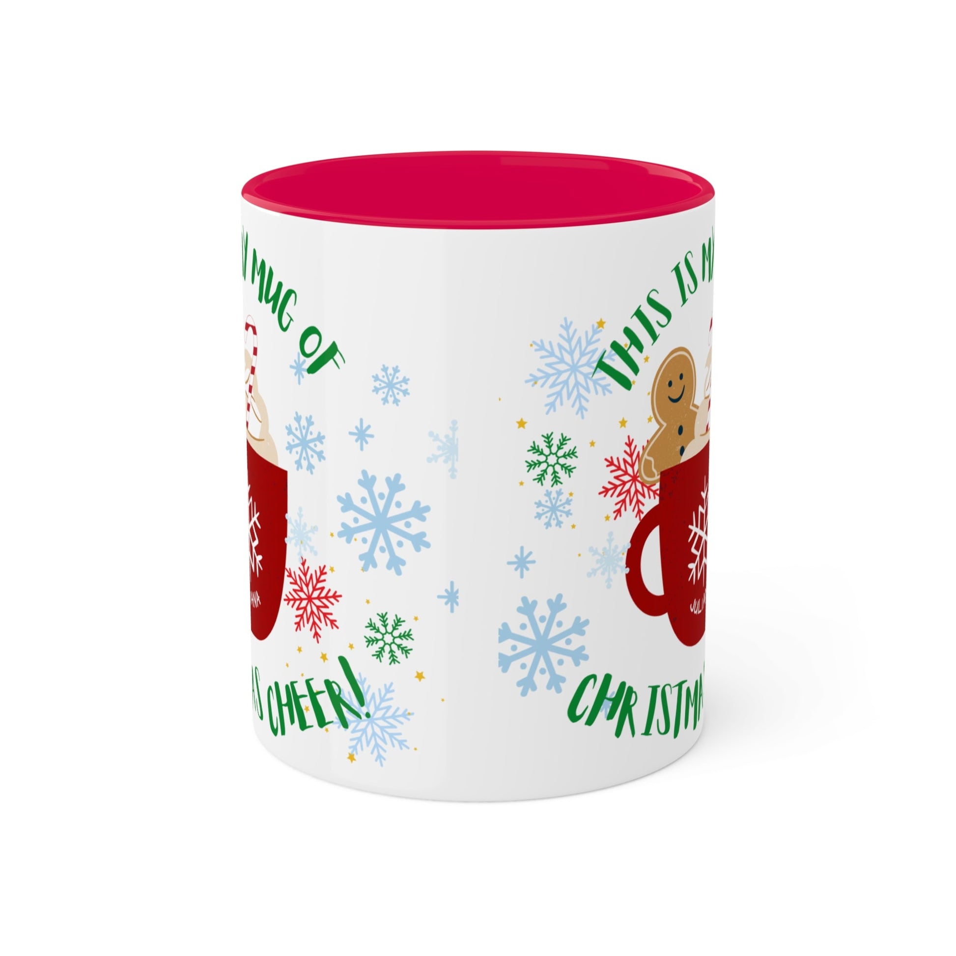 Festive Holiday Mug - 11oz Colorful Christmas Coffee Cup with Cheerful Design - Ormond Beach Boutique