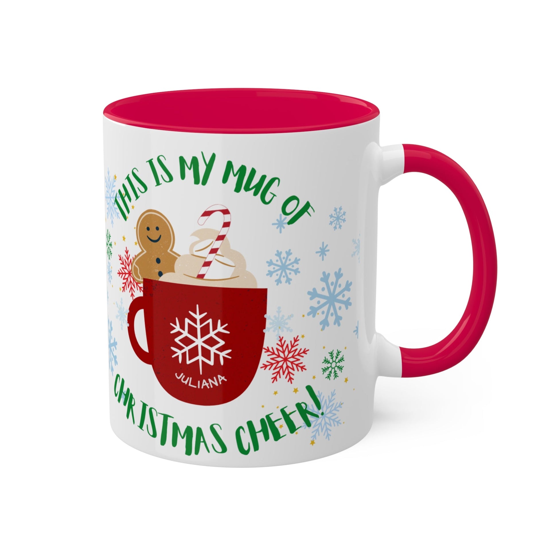 Festive Holiday Mug - 11oz Colorful Christmas Coffee Cup with Cheerful Design - Ormond Beach Boutique