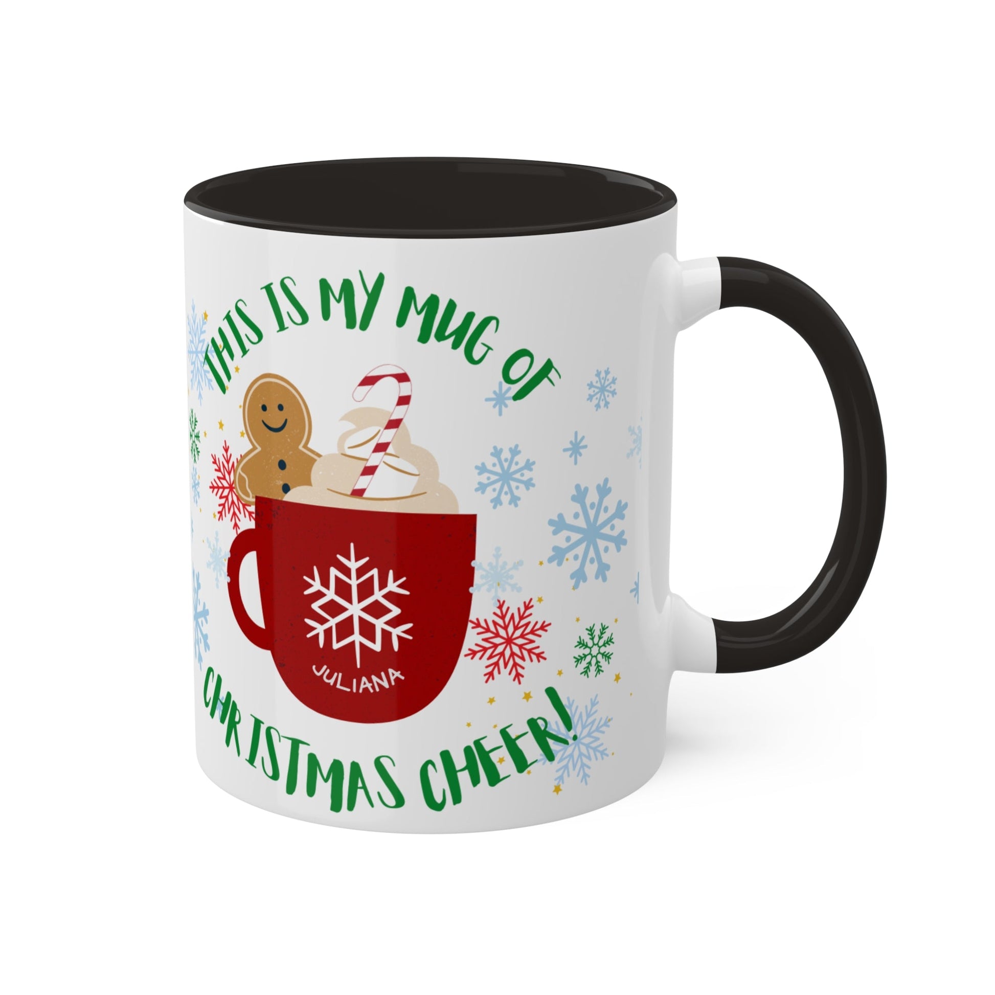 Festive Holiday Mug - 11oz Colorful Christmas Coffee Cup with Cheerful Design - Ormond Beach Boutique