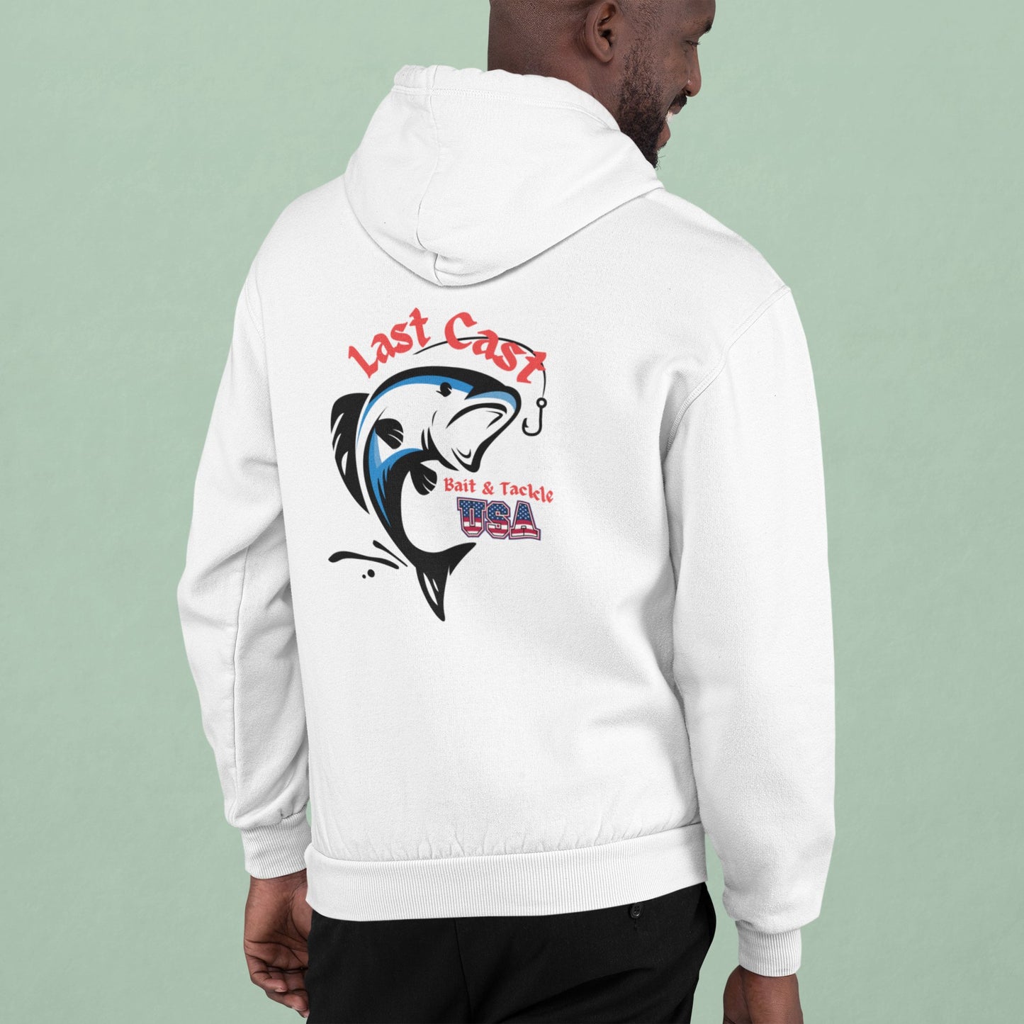 Fishing Hoodie - Last Chance Bait and Tackle USA Design - Ormond Beach Boutique