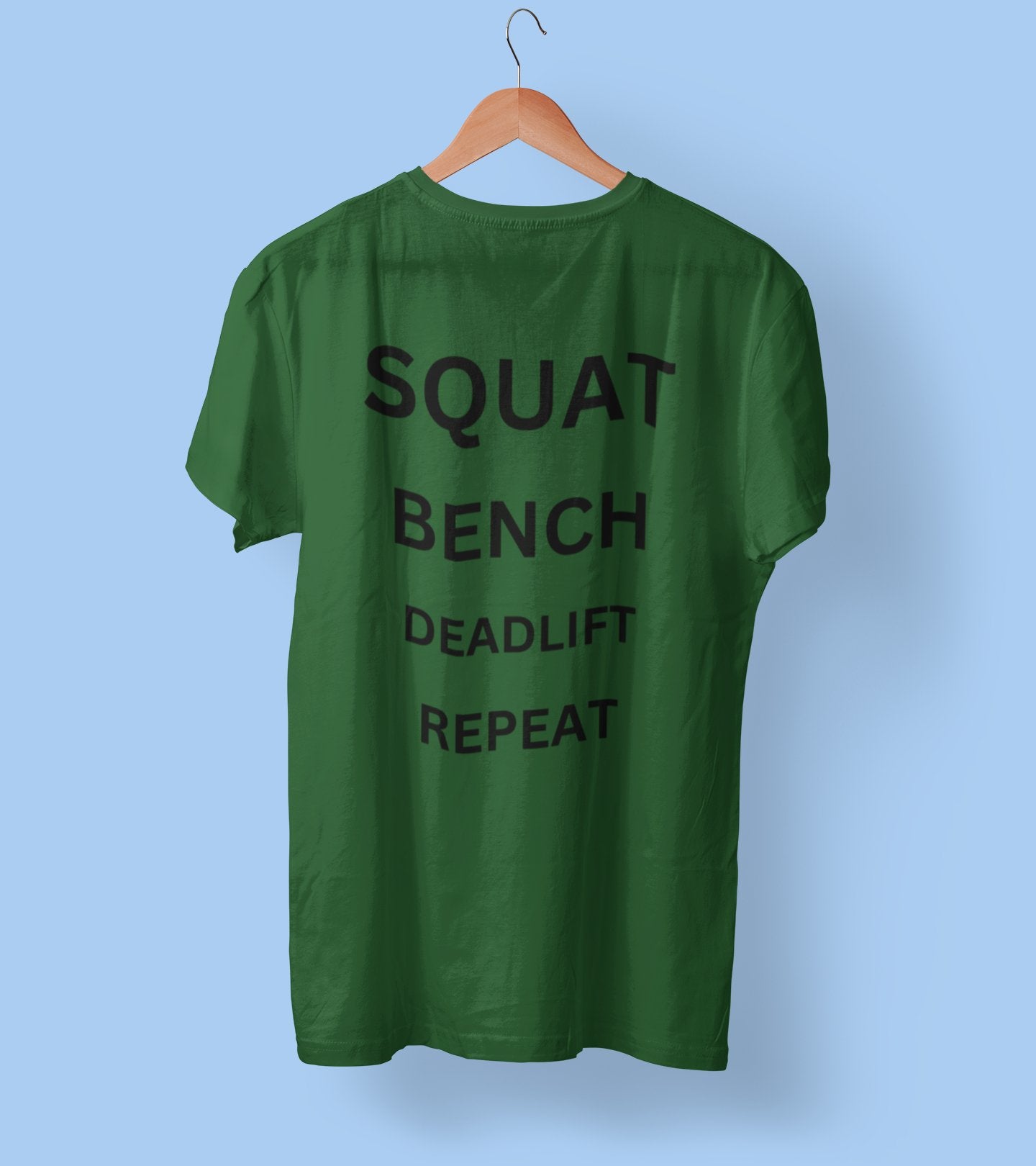 Fitness Enthusiast Unisex Cotton Crew Tee - Squat Bench Deadlift Repeat - Ormond Beach Boutique