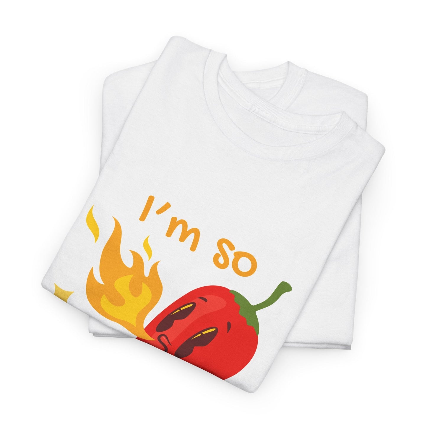 Fun Chili Pepper Graphic Tee - "I'm So Hot Flashing" Unisex Cotton T-Shirt - Ormond Beach Boutique