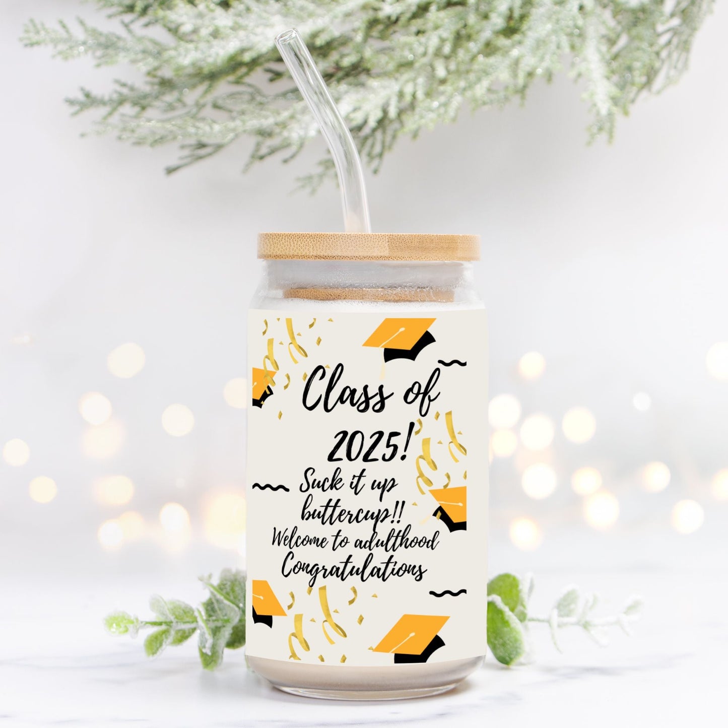 Funny graduation Glass Tumbler - Ormond Beach Boutique