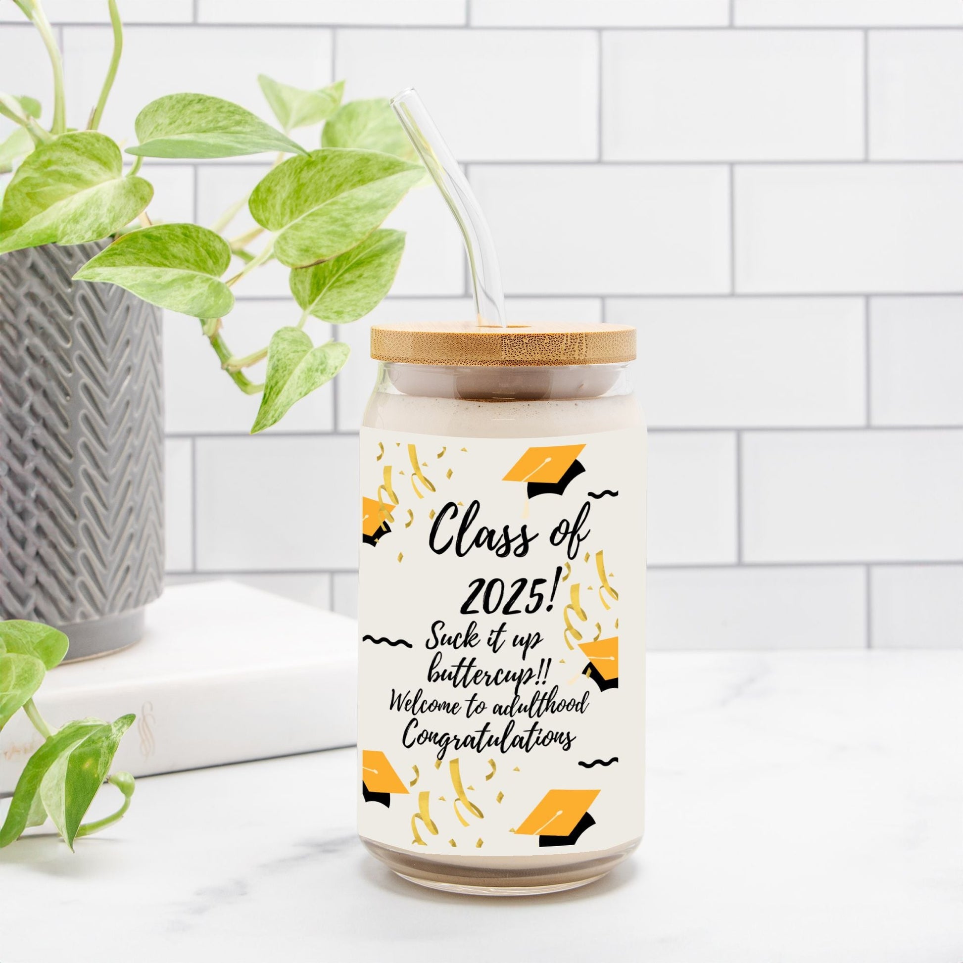 Funny graduation Glass Tumbler - Ormond Beach Boutique