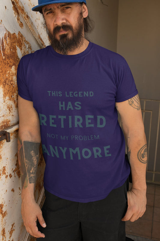 Funny Retirement Tee - 'This Legend Has Retired' Unisex Cotton Crew - Ormond Beach Boutique