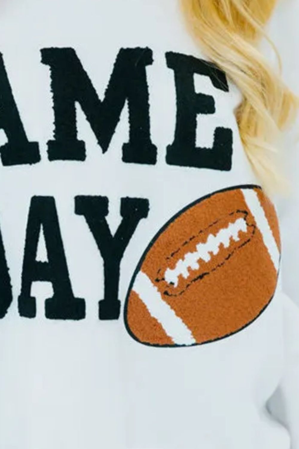 GAME DAY Round Neck Long Sleeve Sweatshirt - Ormond Beach Boutique