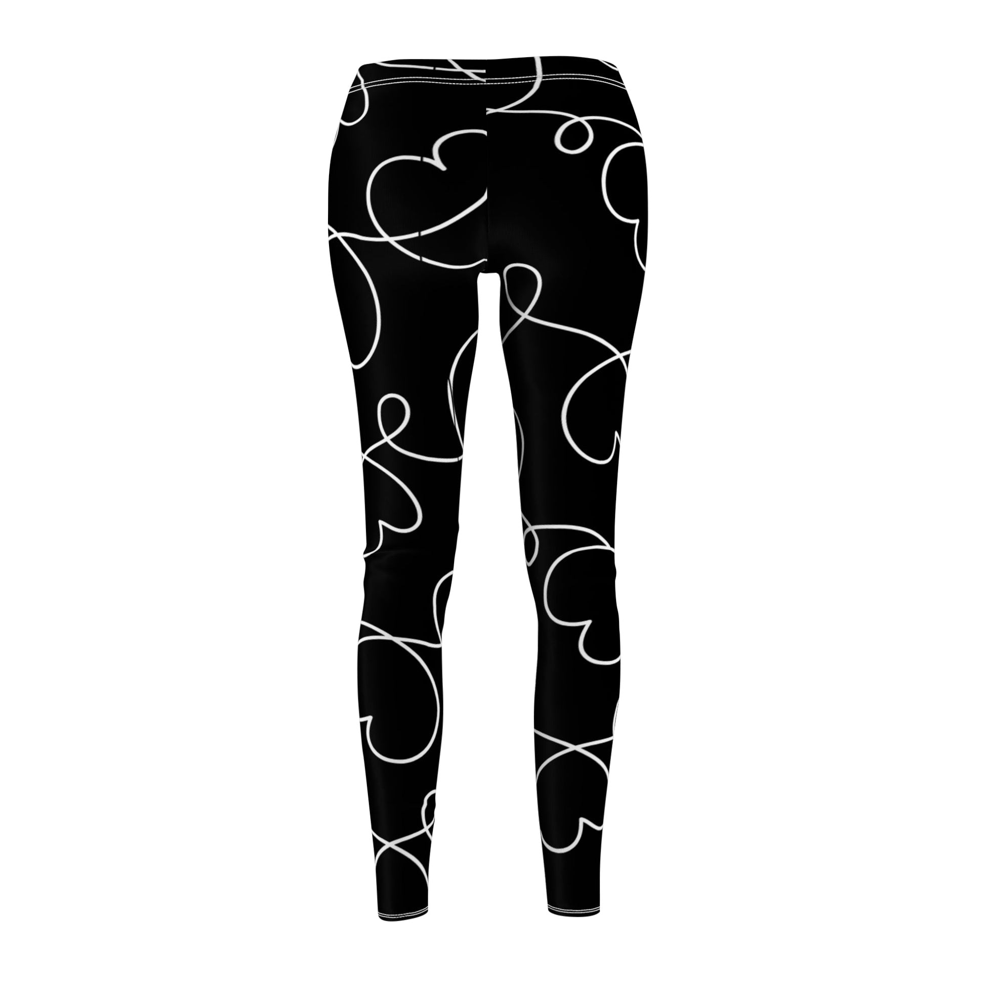 Heart Pattern Casual Leggings for Women - Stylish & Comfortable Activewear - Ormond Beach Boutique