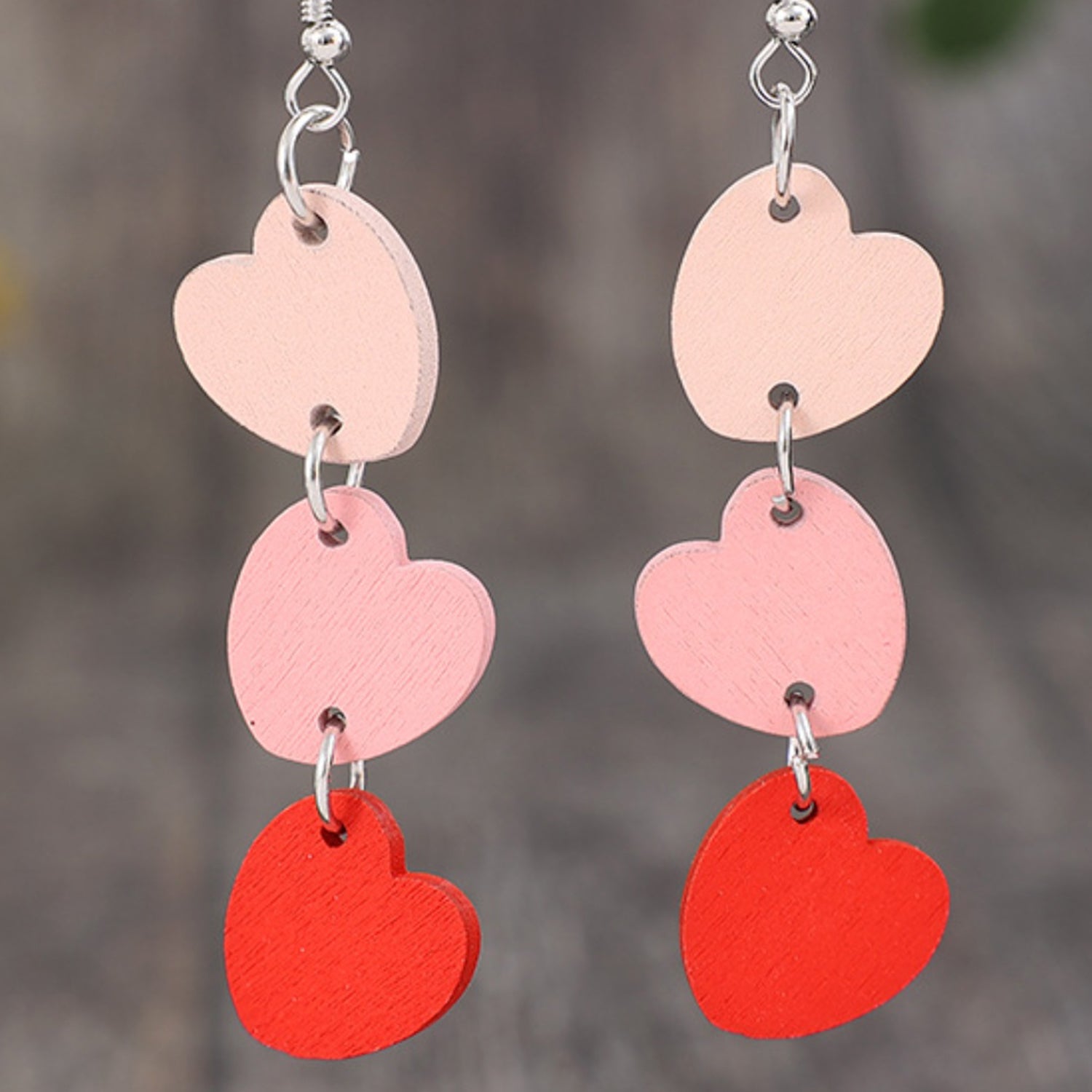 Heart Wood Dangle Earrings - Ormond Beach Boutique