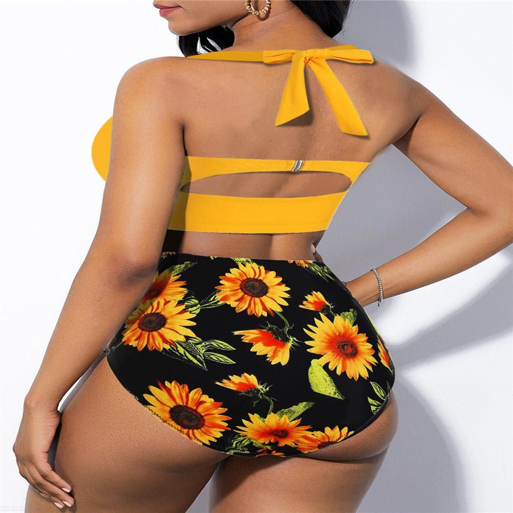 High - waisted plus - size sexy swimsuit - Ormond Beach Boutique