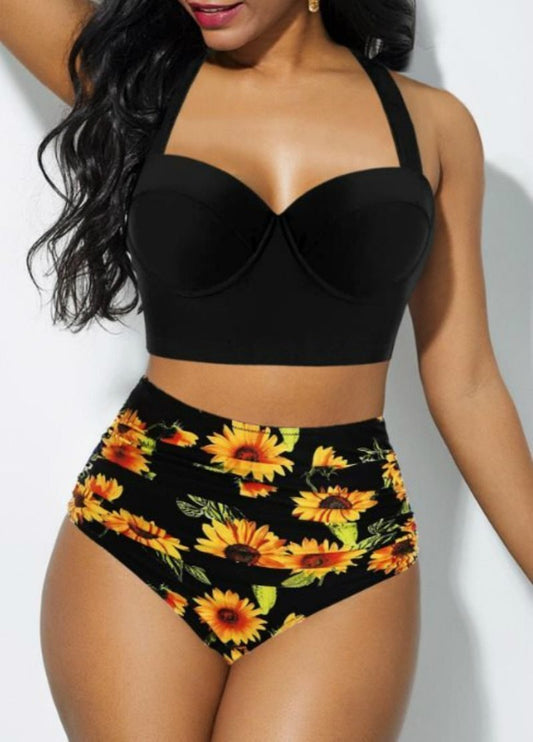 High - waisted plus - size sexy swimsuit - Ormond Beach Boutique