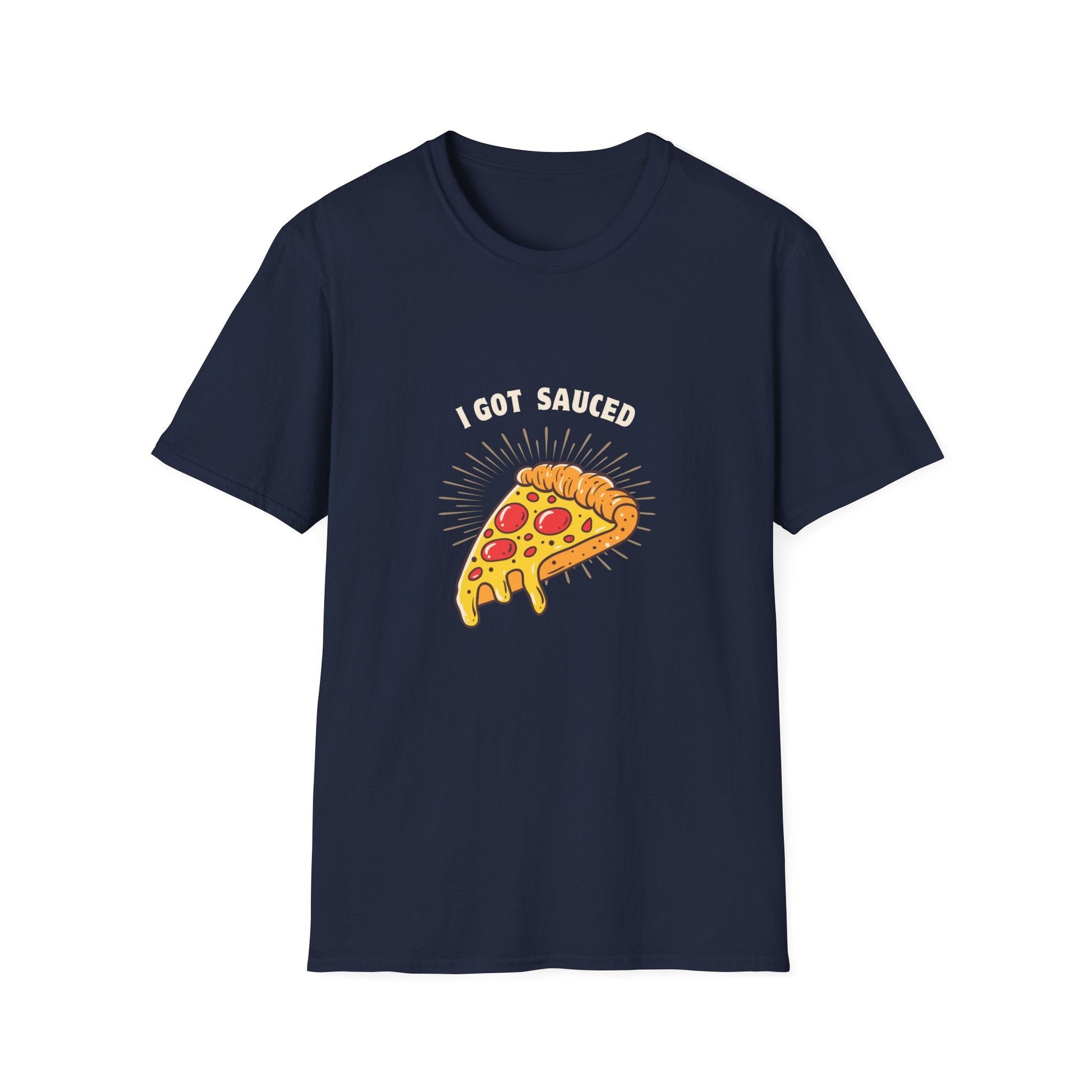 I Got Sauced Unisex Softstyle T-Shirt - Fun Pizza Graphic Tee for Food Lovers - Ormond Beach Boutique