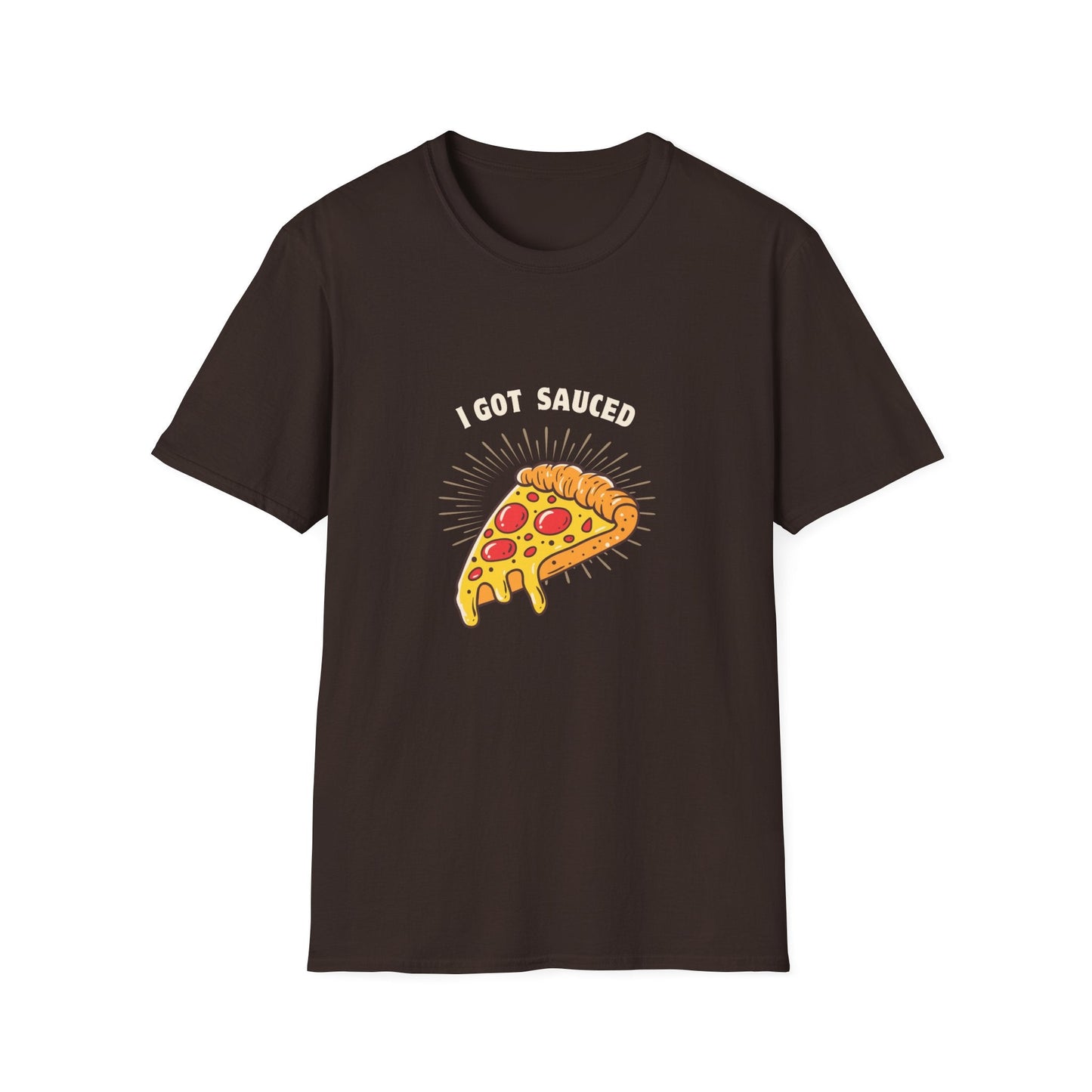 I Got Sauced Unisex Softstyle T-Shirt - Fun Pizza Graphic Tee for Food Lovers - Ormond Beach Boutique