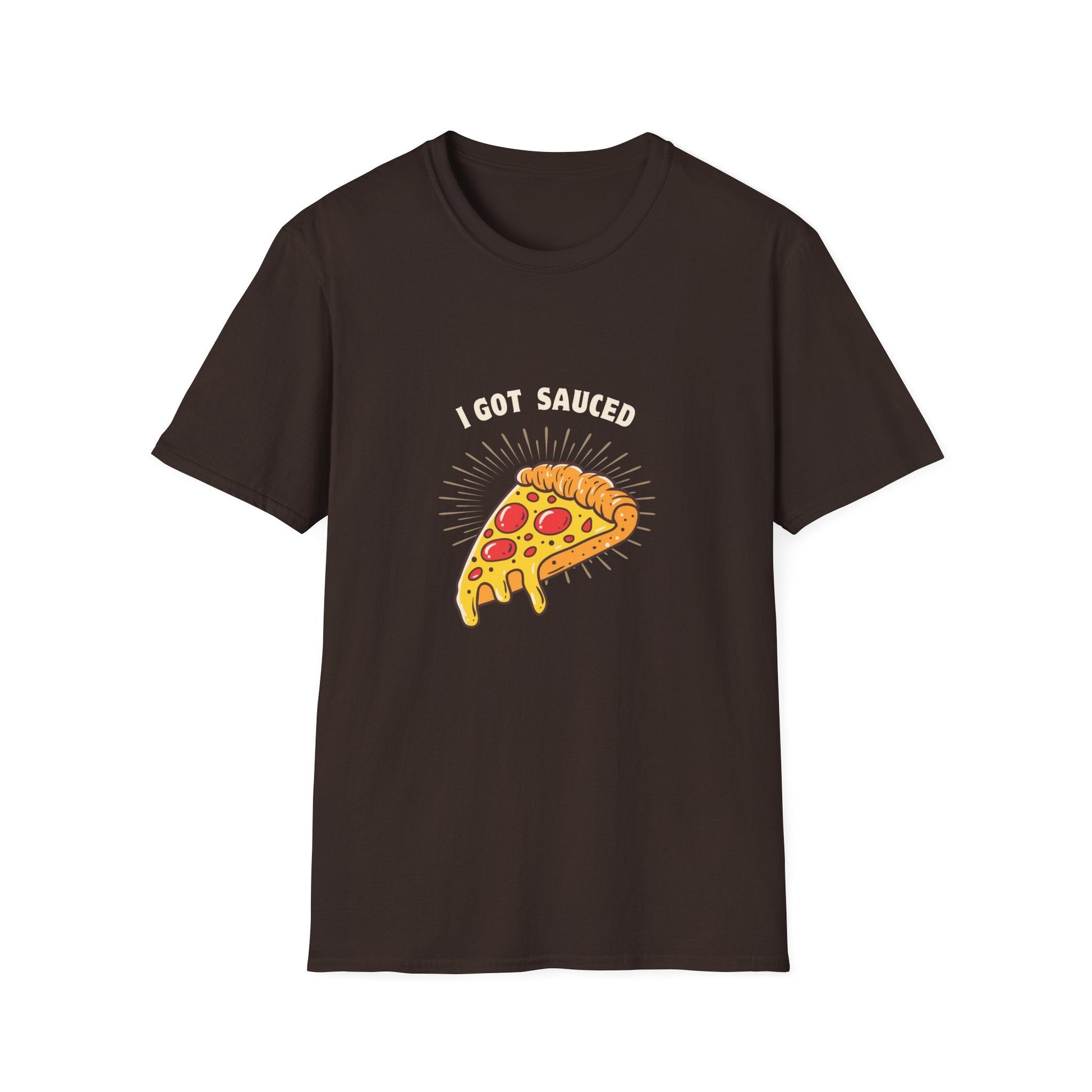 I Got Sauced Unisex Softstyle T-Shirt - Fun Pizza Graphic Tee for Food Lovers - Ormond Beach Boutique