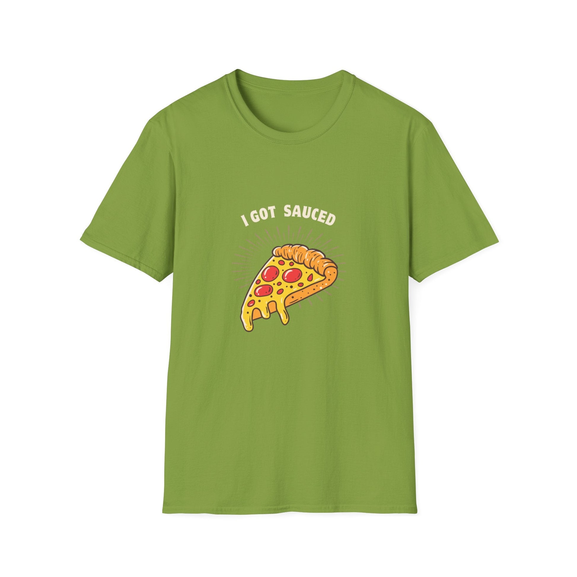 I Got Sauced Unisex Softstyle T-Shirt - Fun Pizza Graphic Tee for Food Lovers - Ormond Beach Boutique