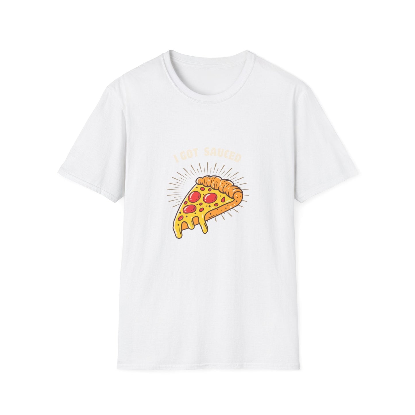 I Got Sauced Unisex Softstyle T-Shirt - Fun Pizza Graphic Tee for Food Lovers - Ormond Beach Boutique