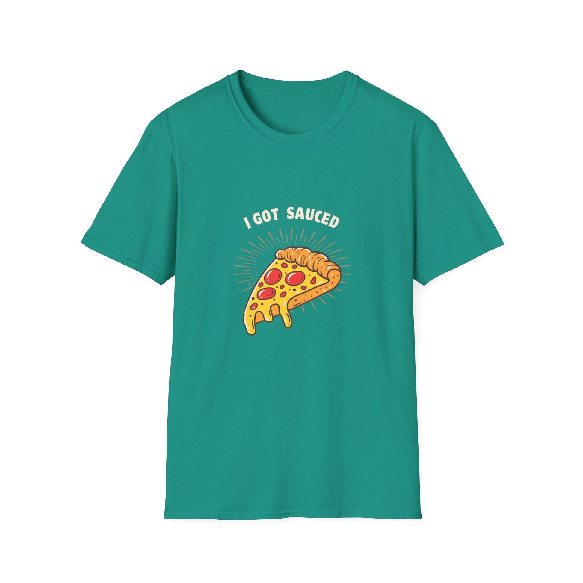 I Got Sauced Unisex Softstyle T-Shirt - Fun Pizza Graphic Tee for Food Lovers - Ormond Beach Boutique