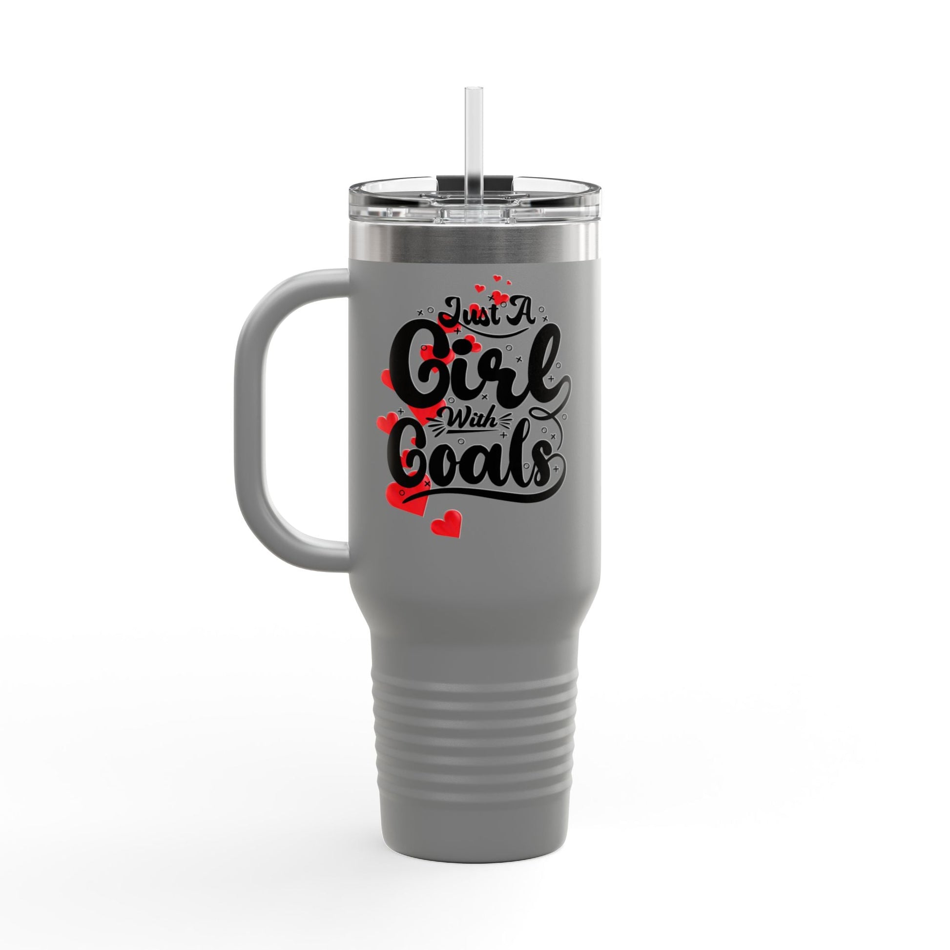 Just a Girl with Goals 40oz Insulated Travel Mug - Ormond Beach Boutique