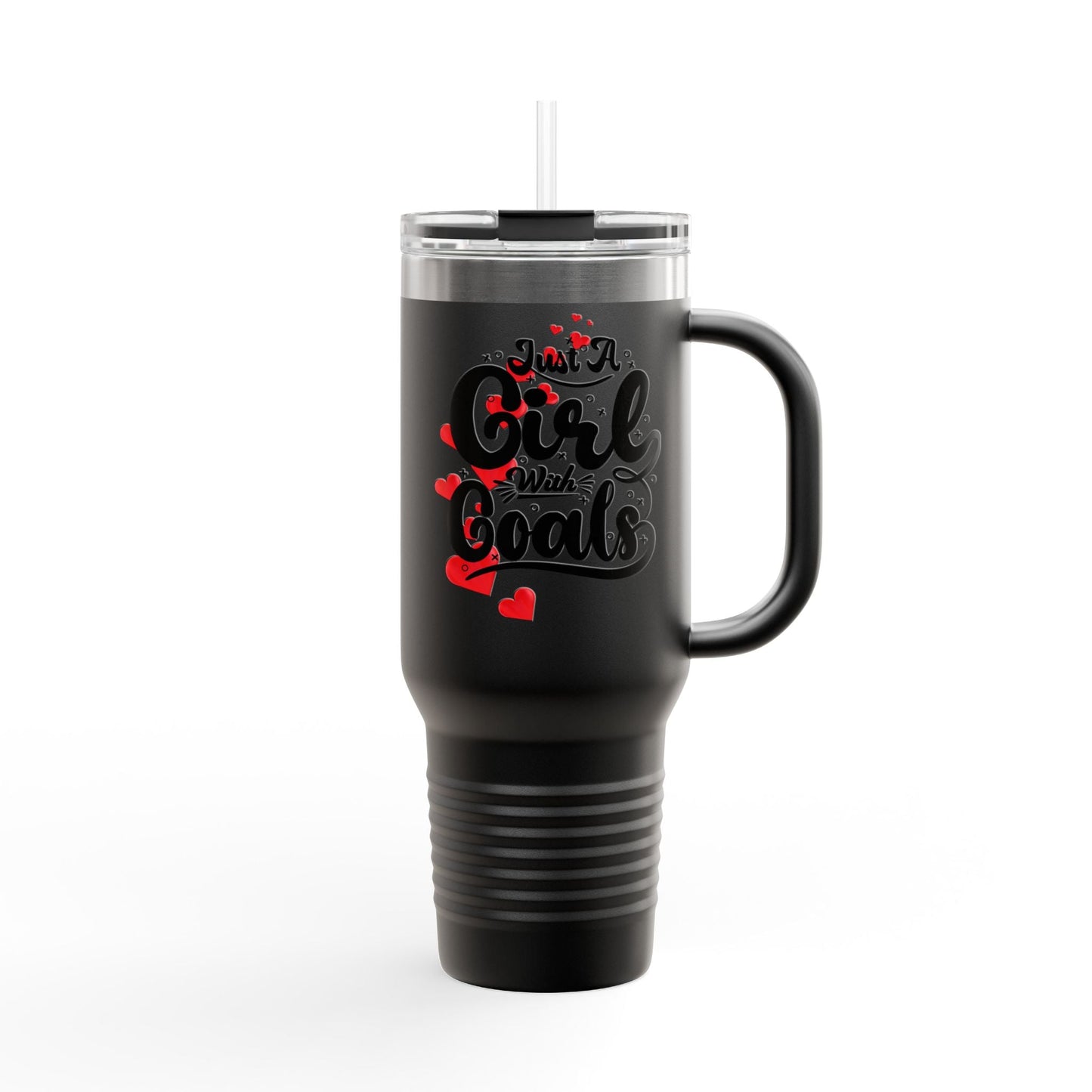 Just a Girl with Goals 40oz Insulated Travel Mug - Ormond Beach Boutique