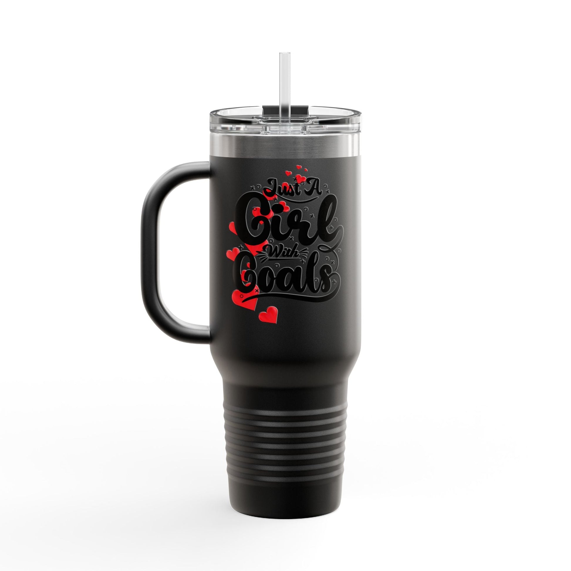 Just a Girl with Goals 40oz Insulated Travel Mug - Ormond Beach Boutique